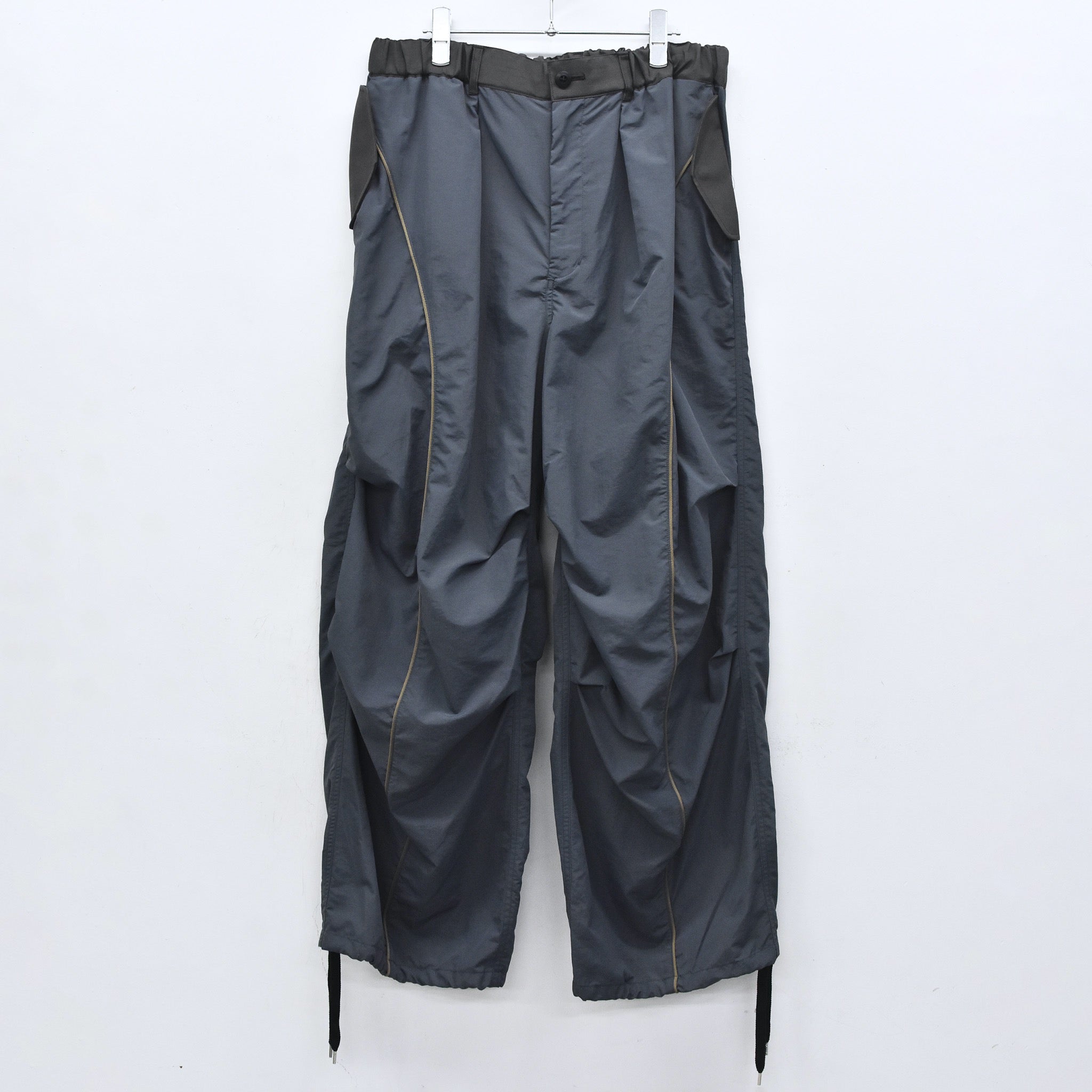 elephant TRIBAL fabrics /  3D Snow Camo Nylon Pants - CEMENT BLUE