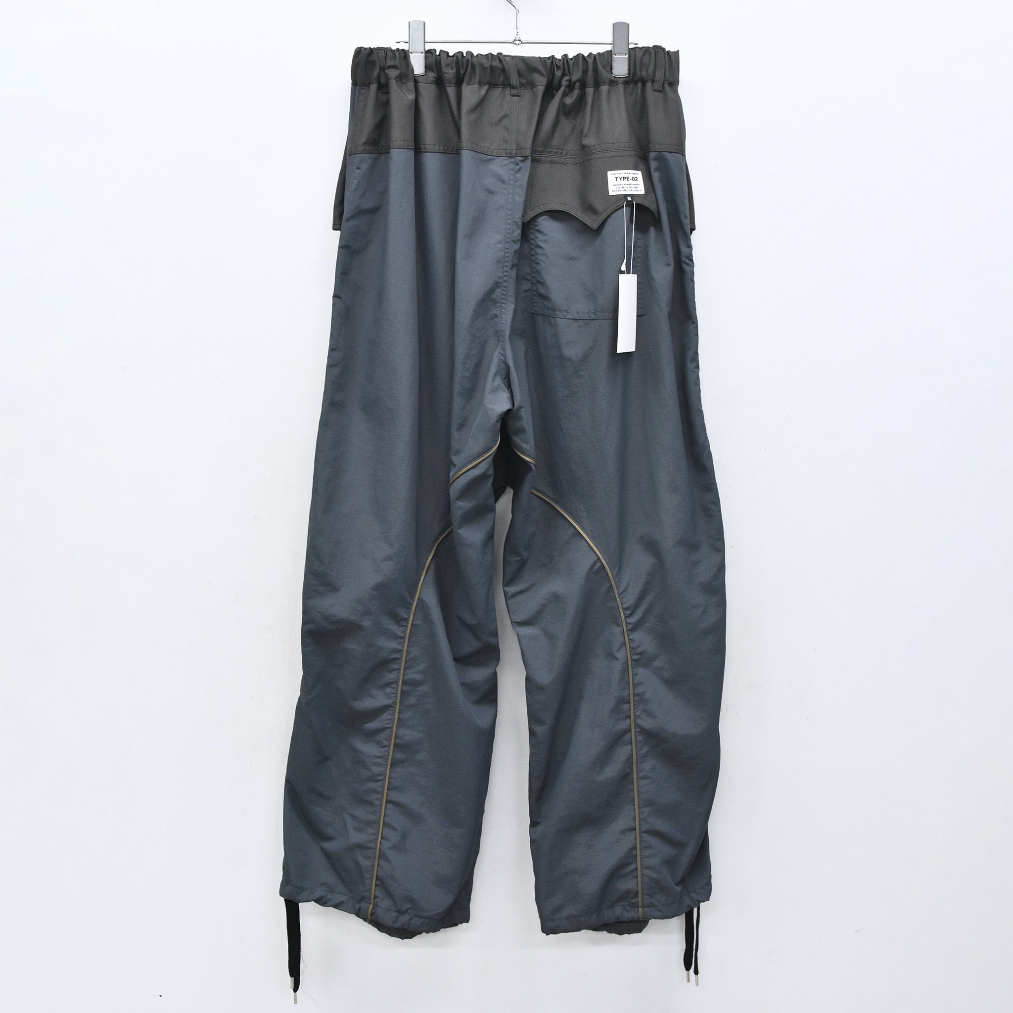 elephant TRIBAL fabrics /  3D Snow Camo Nylon Pants - CEMENT BLUE