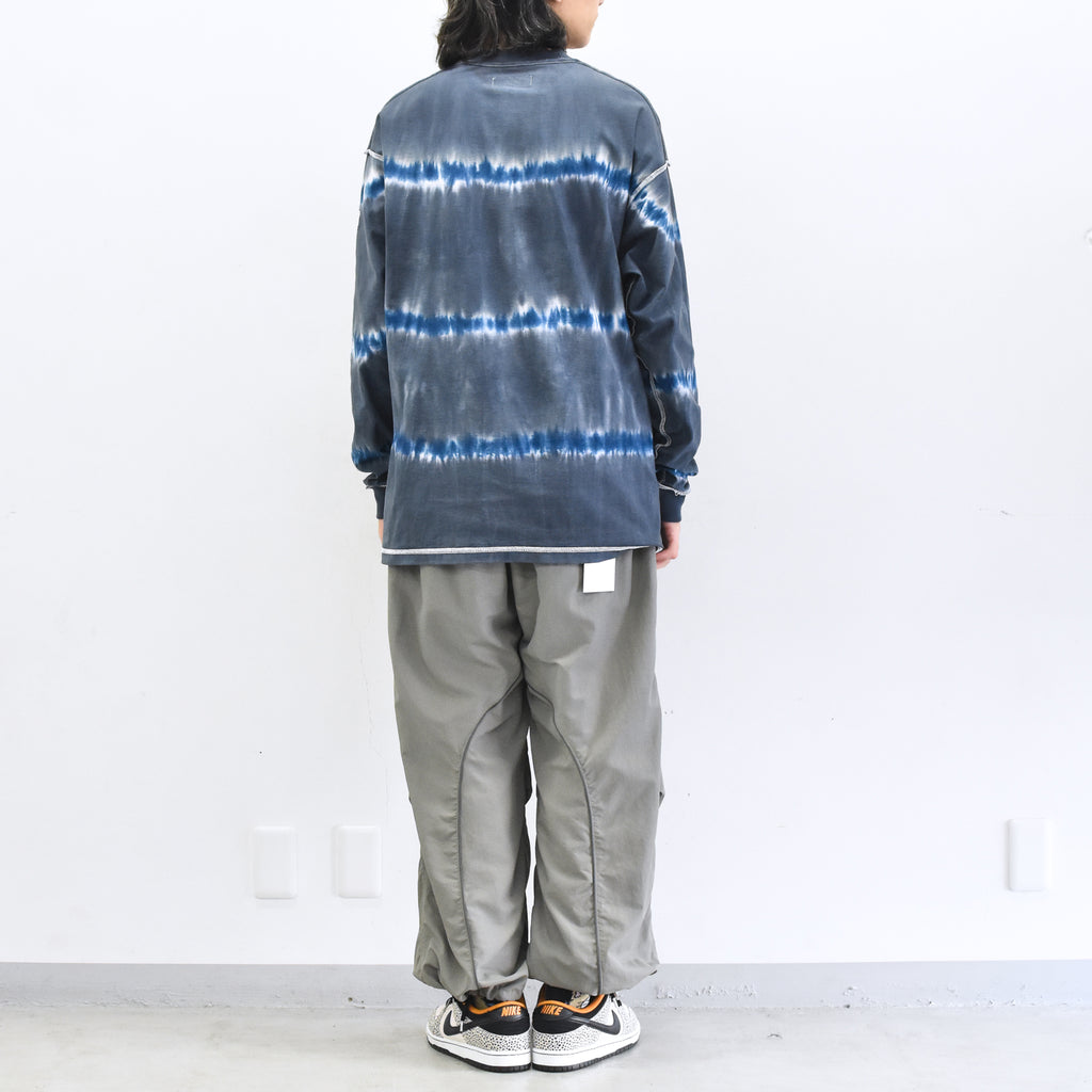 elephant TRIBAL fabrics /  3D Snow Camo Nylon Pants - ASH GRAY