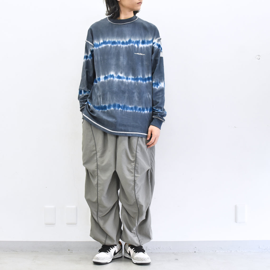 elephant TRIBAL fabrics /  3D Snow Camo Nylon Pants - ASH GRAY