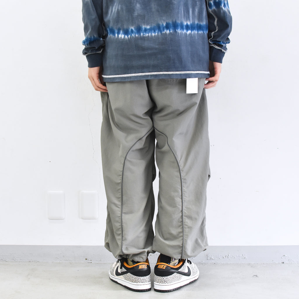 elephant TRIBAL fabrics /  3D Snow Camo Nylon Pants - ASH GRAY