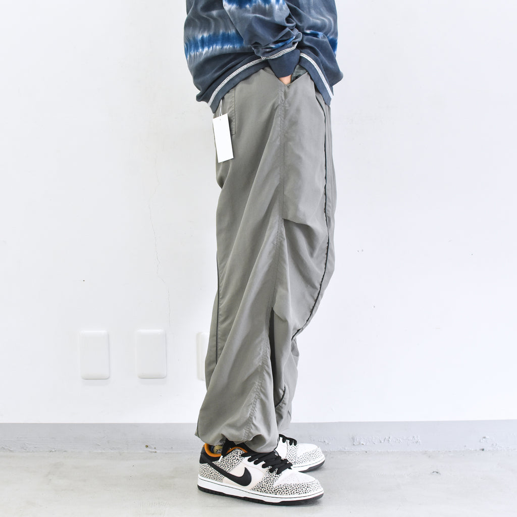elephant TRIBAL fabrics /  3D Snow Camo Nylon Pants - ASH GRAY