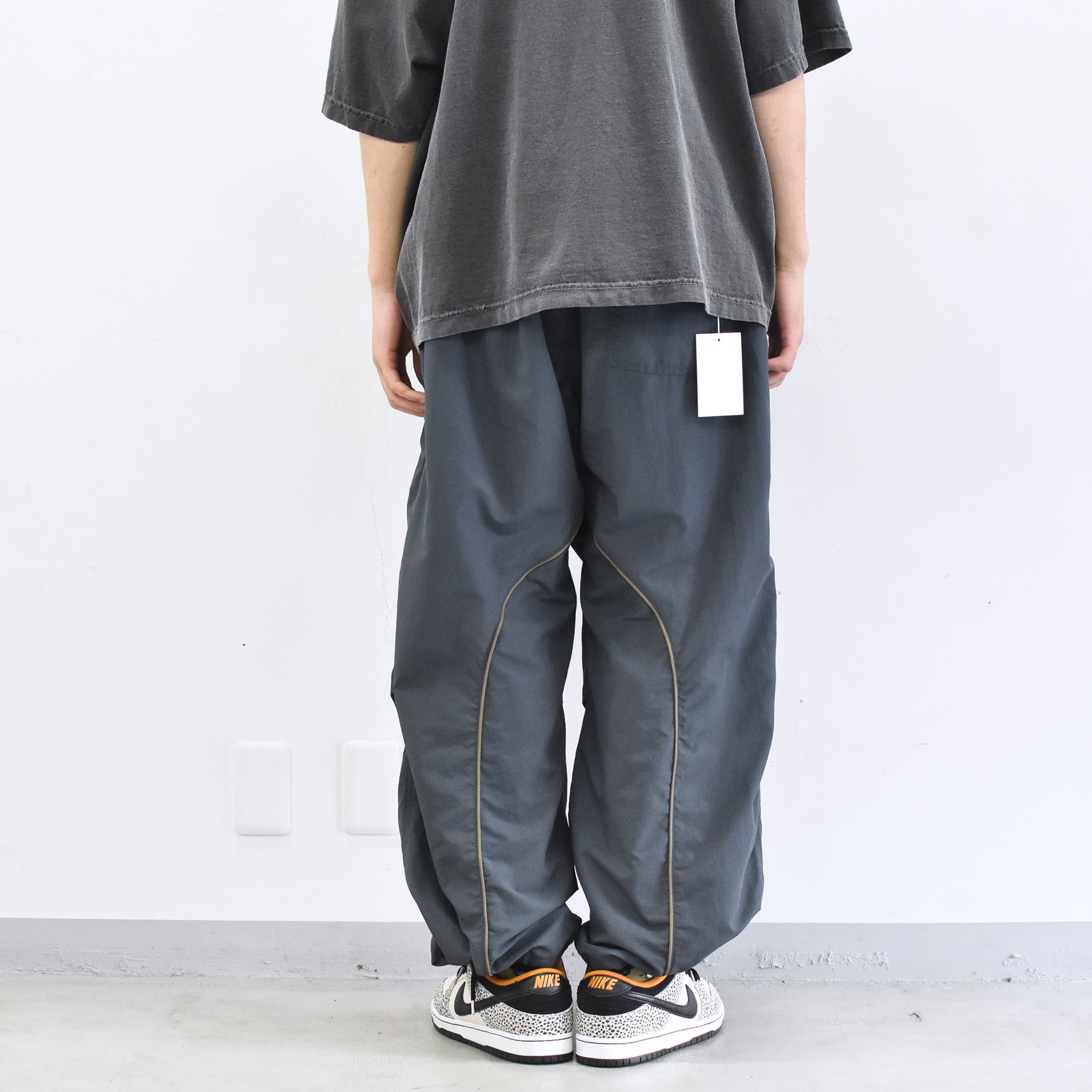 elephant TRIBAL fabrics /  3D Snow Camo Nylon Pants - CEMENT BLUE