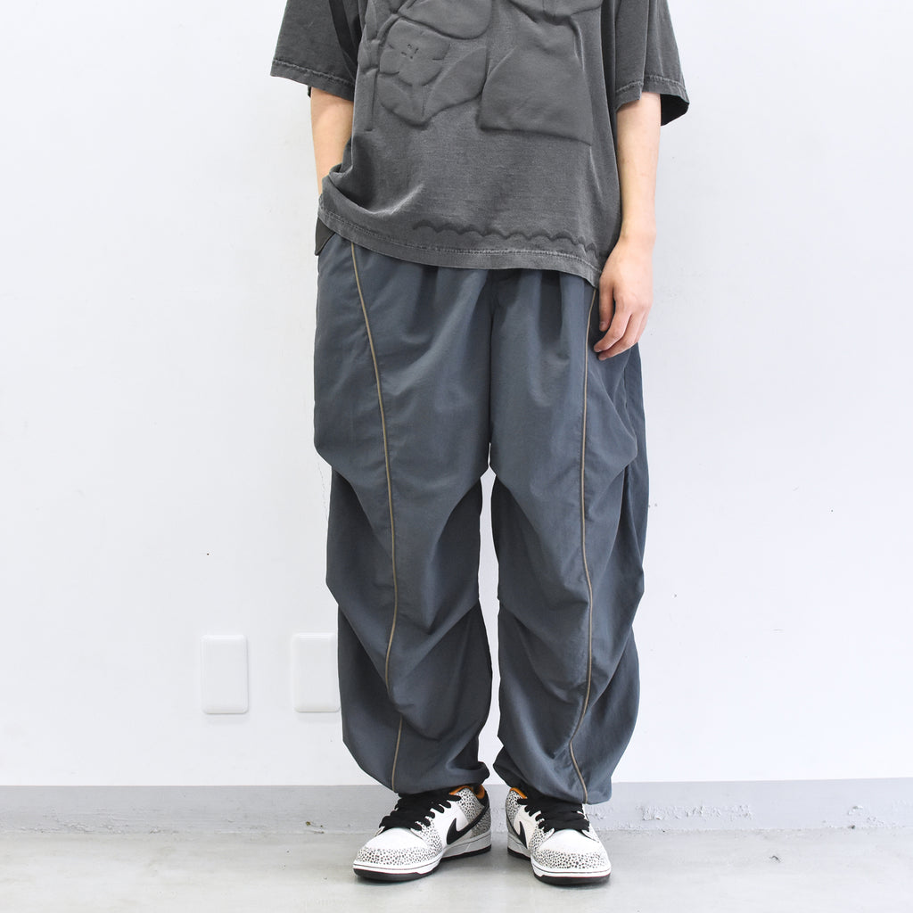 elephant TRIBAL fabrics /  3D Snow Camo Nylon Pants - CEMENT BLUE