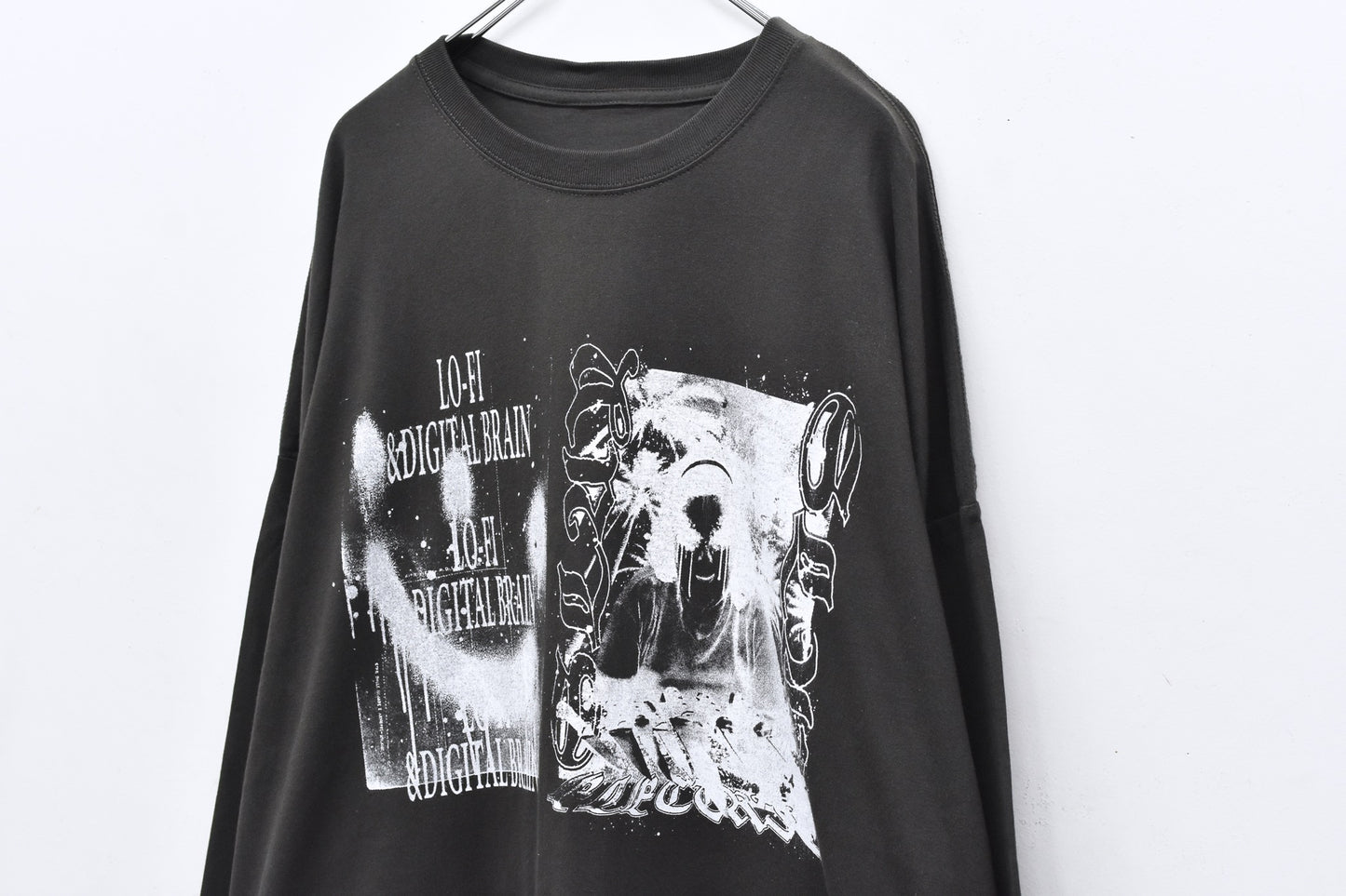 FUMEI / LO-FI&DIGITAL BRAIN 2-B L/S TEE - SUMI