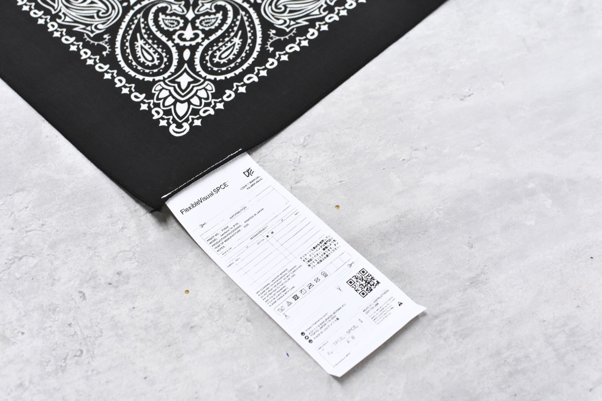 FlexibleVisual SPCE / bandana 1st (FVS) - BLACK