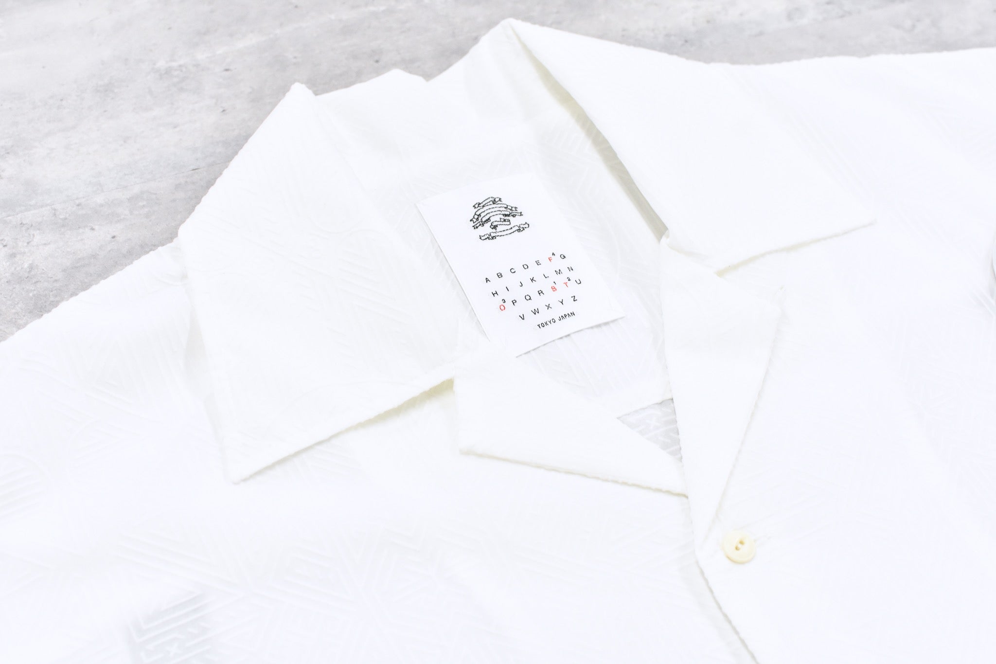 STOF / Stone Yard Floc Shirt - WHITE