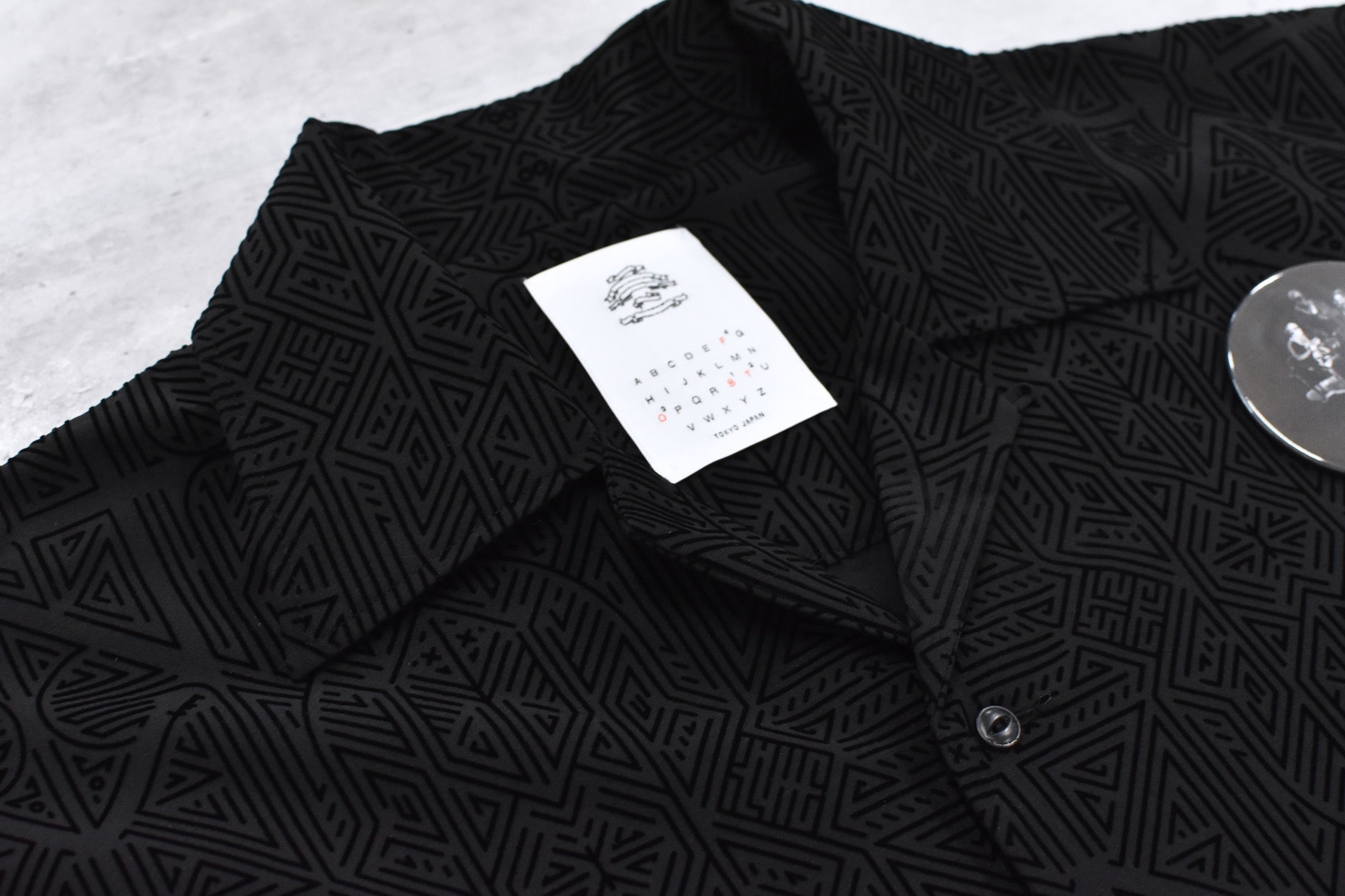 STOF / Stone Yard Floc Shirt - BLACK