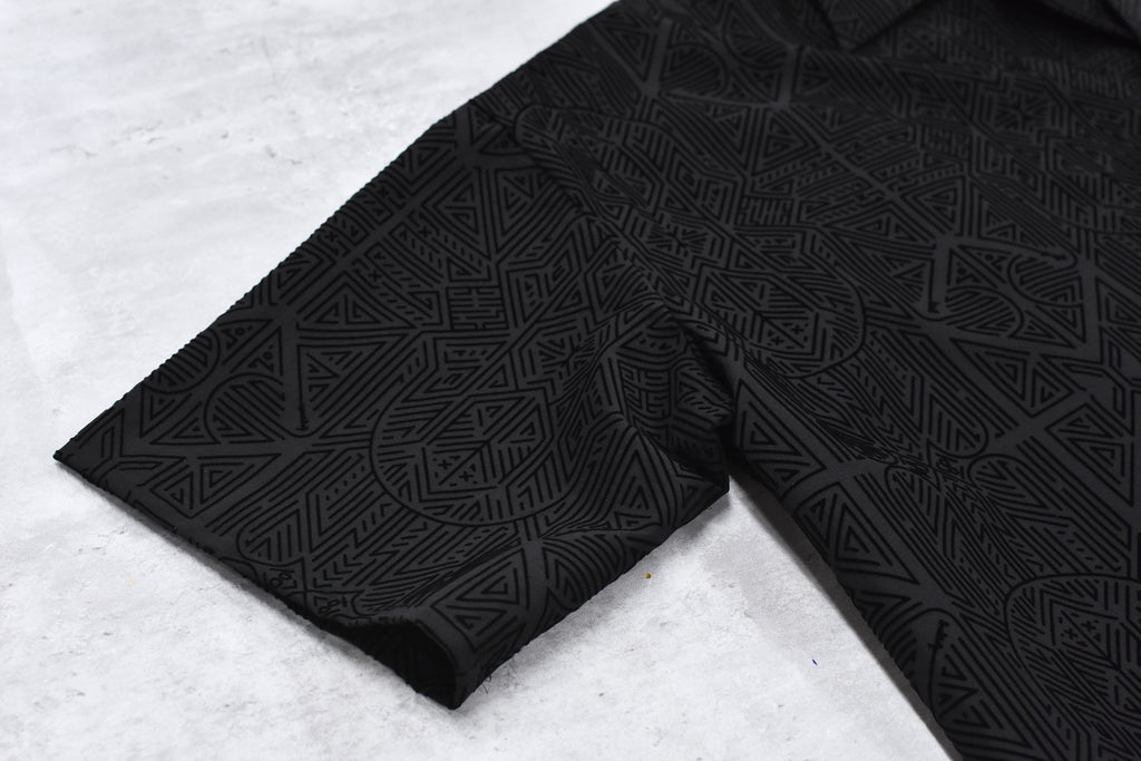 STOF / Stone Yard Floc Shirt - BLACK