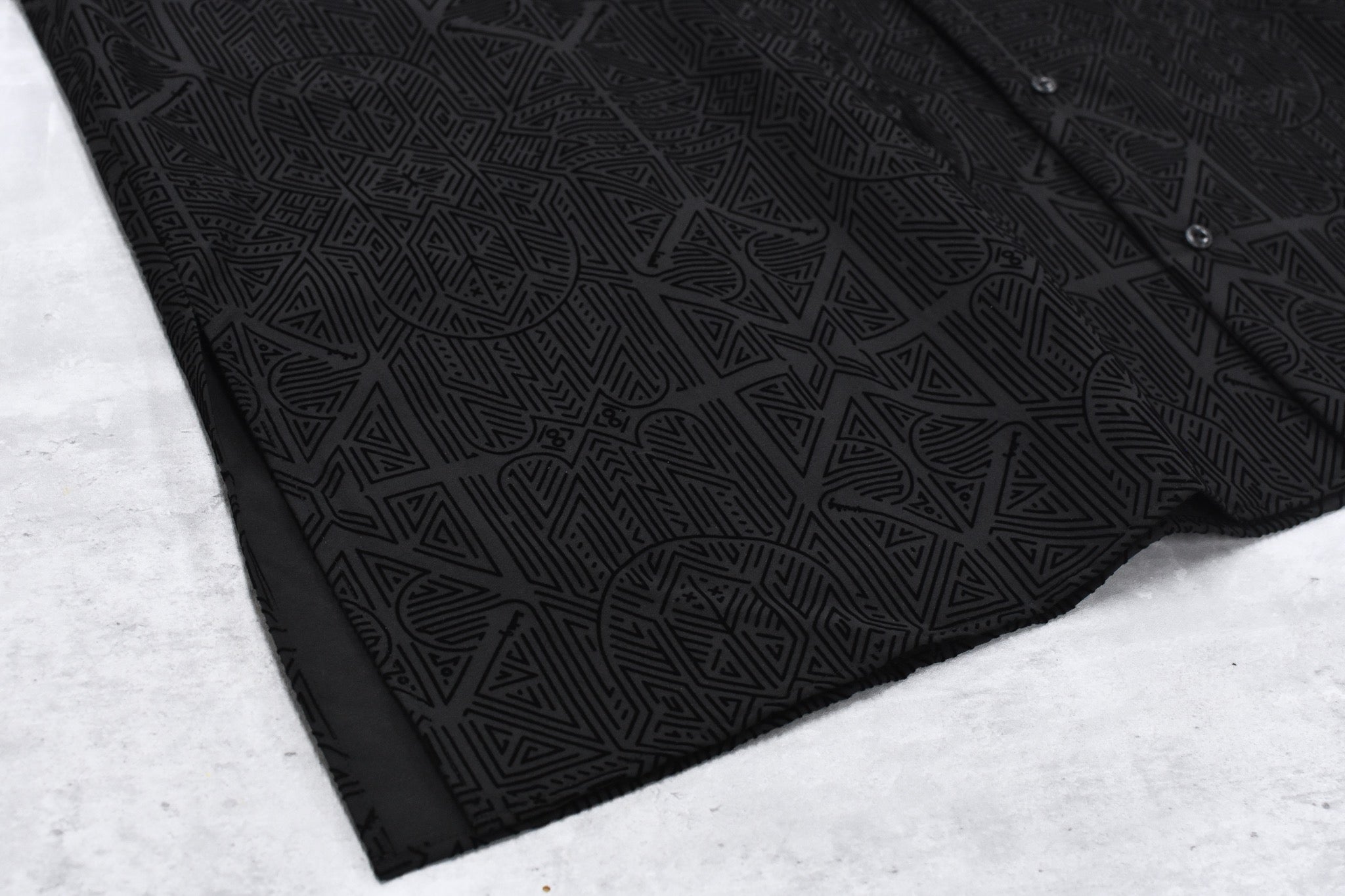 STOF / Stone Yard Floc Shirt - BLACK