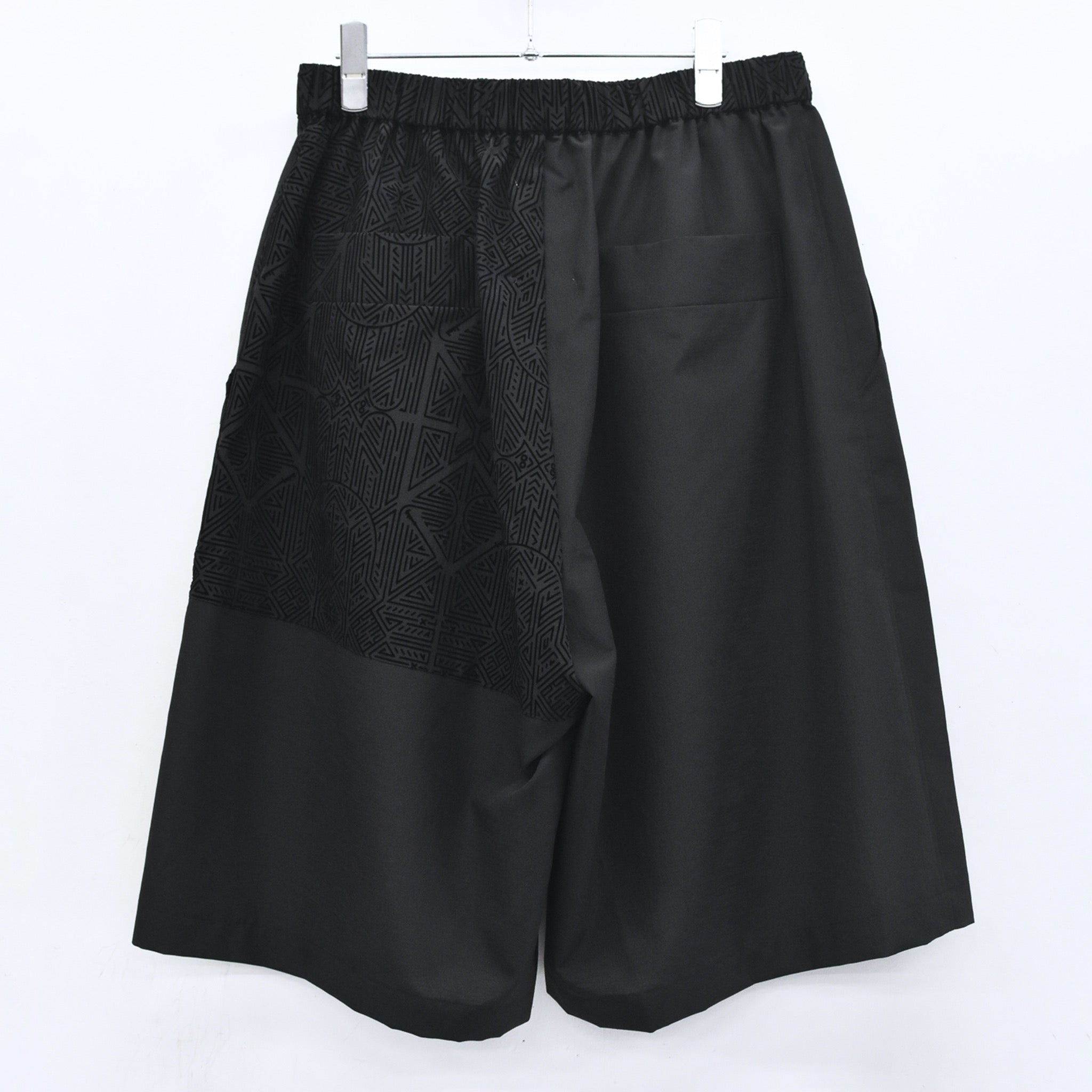 STOF / Stone Yard Floc Wide Shorts - BLACK