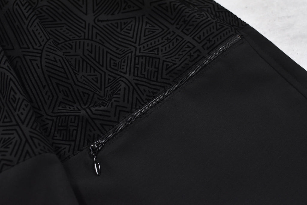 STOF / Stone Yard Floc Wide Shorts - BLACK