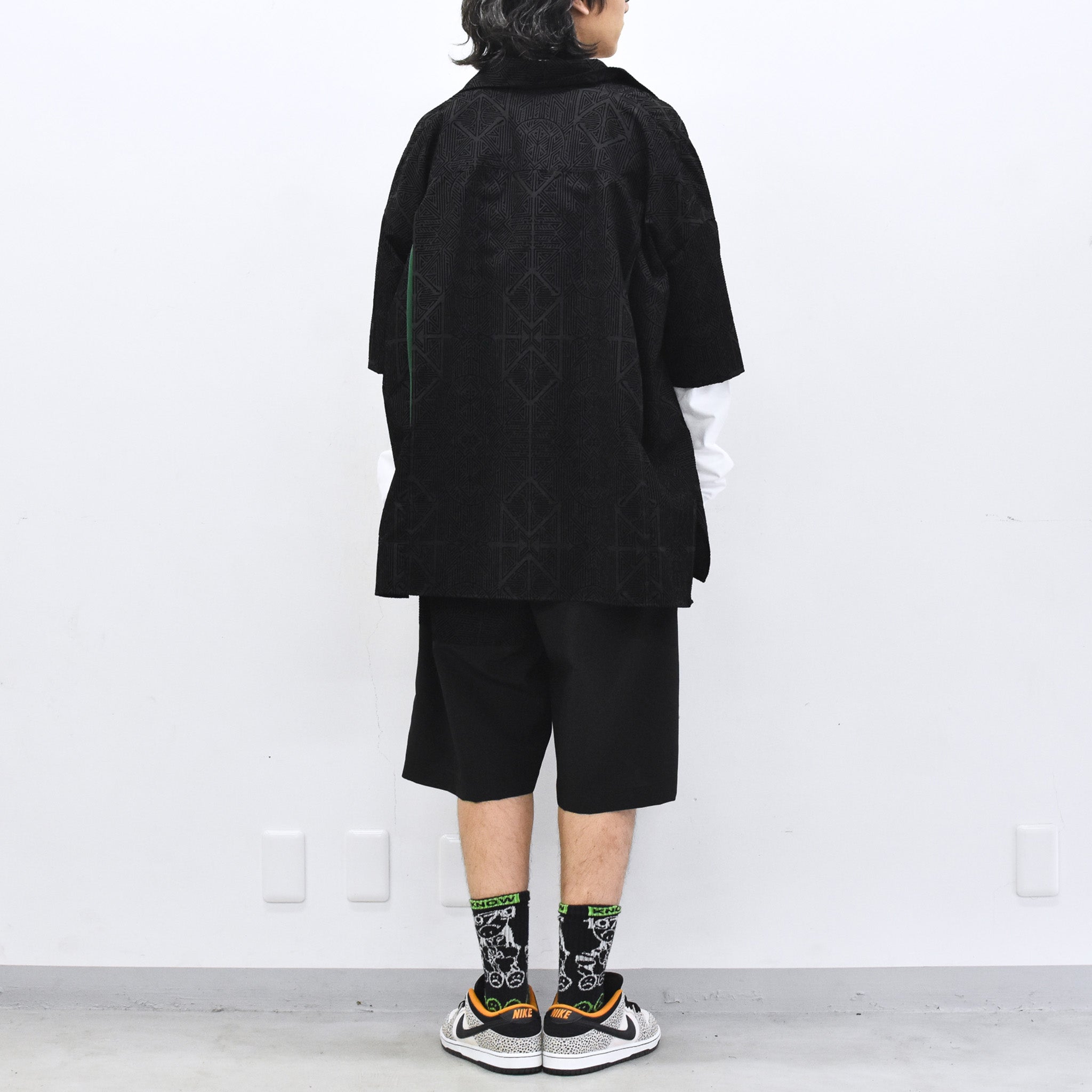 STOF / Stone Yard Floc Shirt - BLACK
