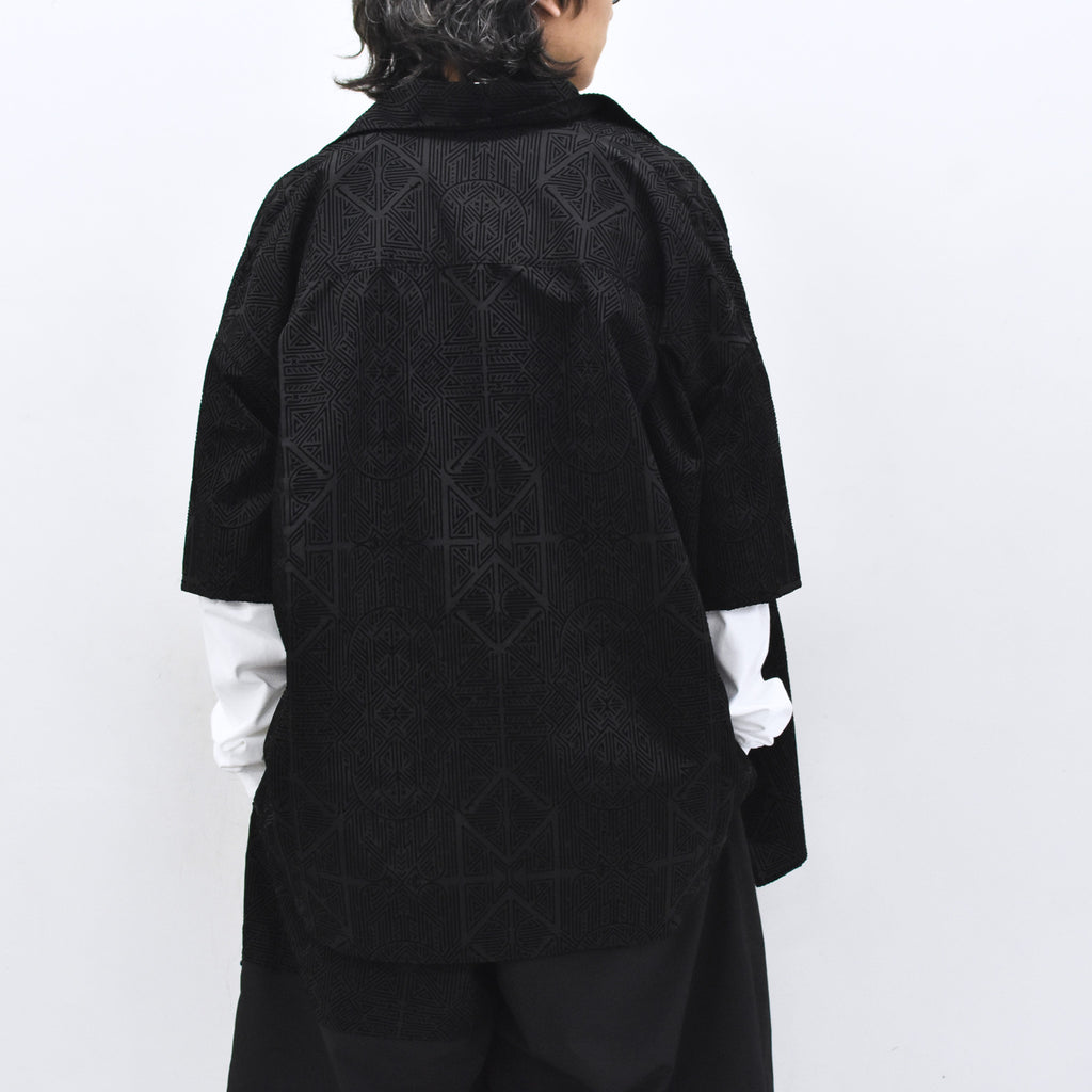 STOF / Stone Yard Floc Shirt - BLACK
