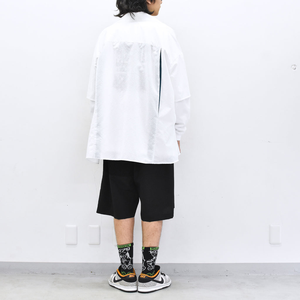 STOF / Stone Yard Floc Shirt - WHITE