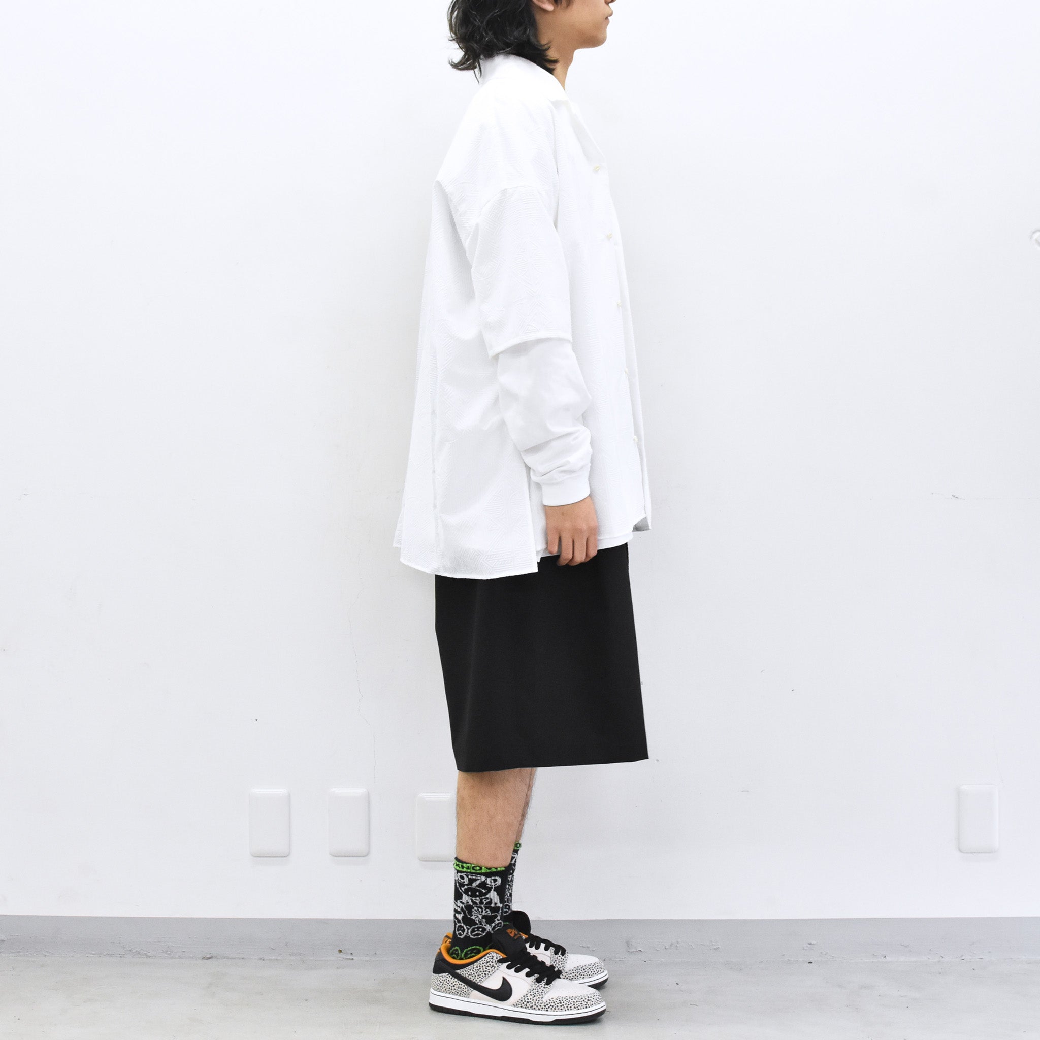 STOF / Stone Yard Floc Shirt - WHITE