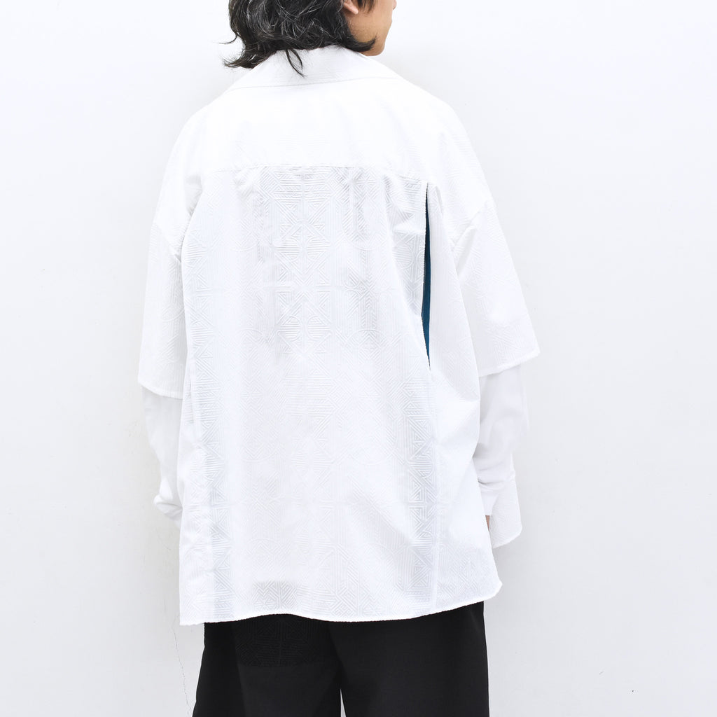STOF / Stone Yard Floc Shirt - WHITE