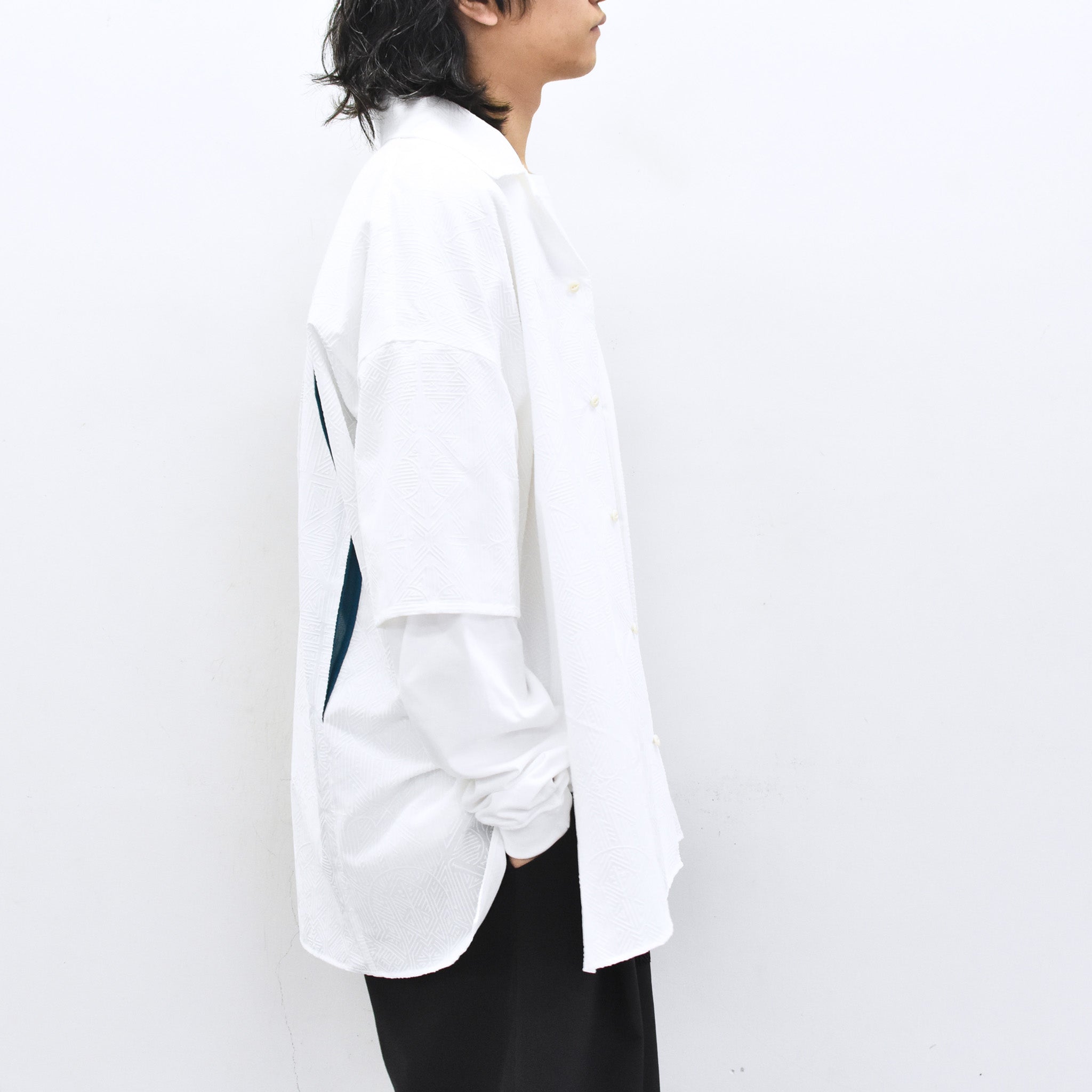 STOF / Stone Yard Floc Shirt - WHITE