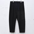 STOF / Stone Yard Floc Wide Pants - BLACK