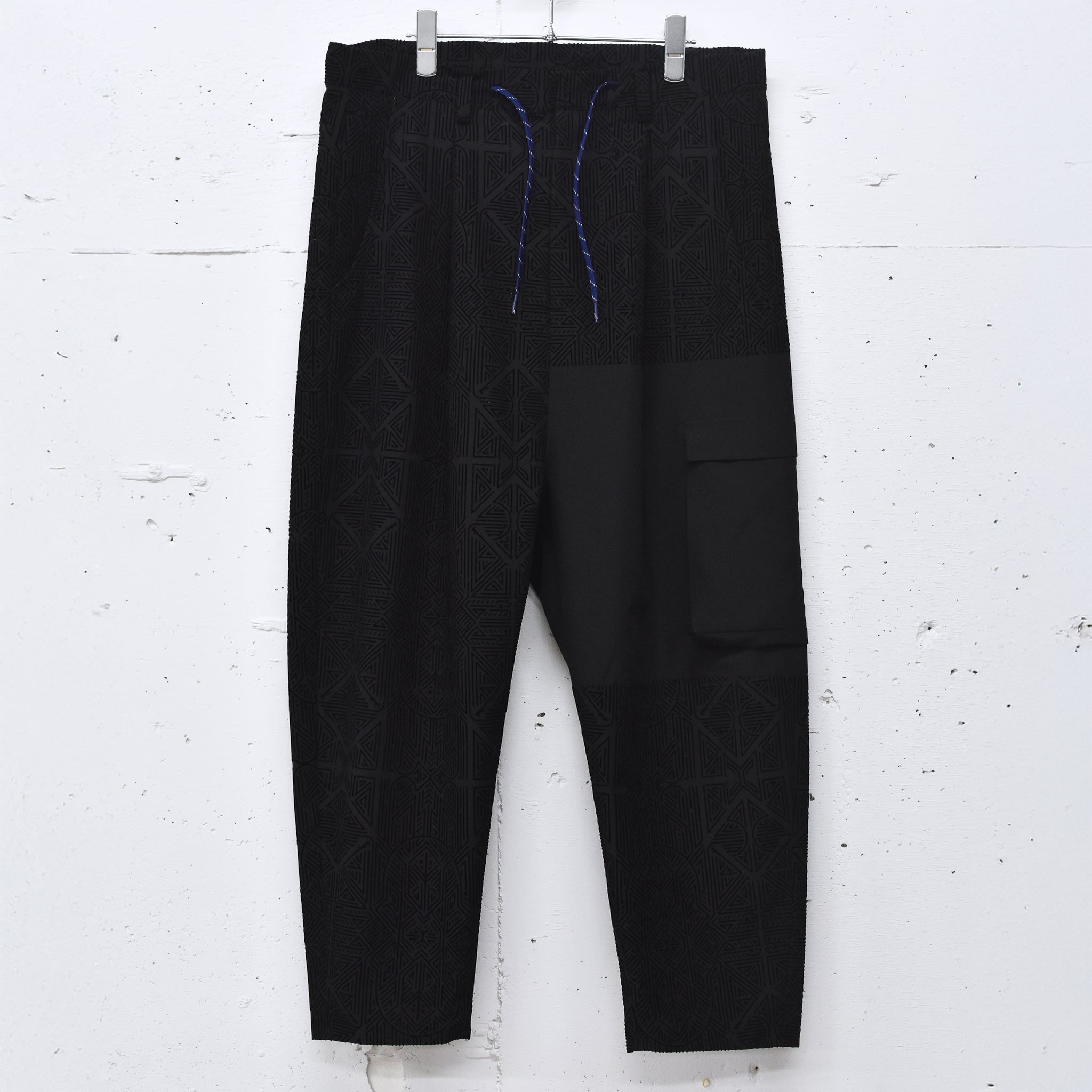 STOF / Stone Yard Floc Wide Pants - BLACK