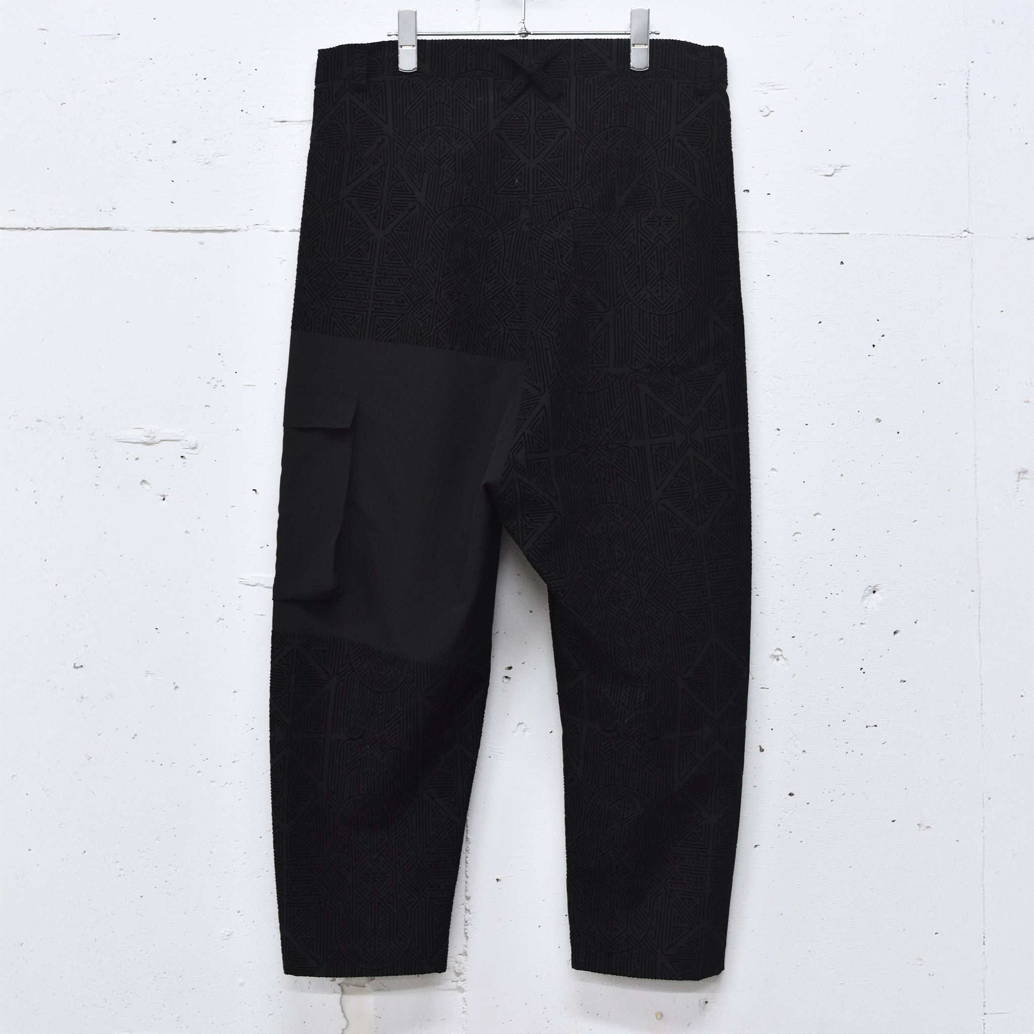 STOF / Stone Yard Floc Wide Pants - BLACK