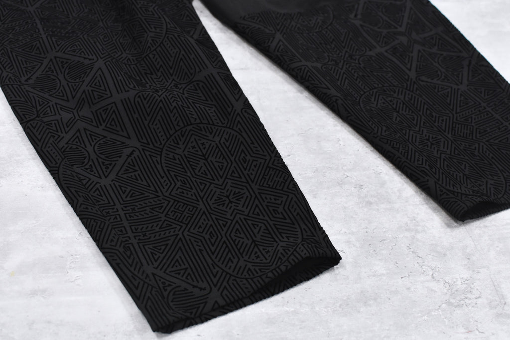 STOF / Stone Yard Floc Wide Pants - BLACK