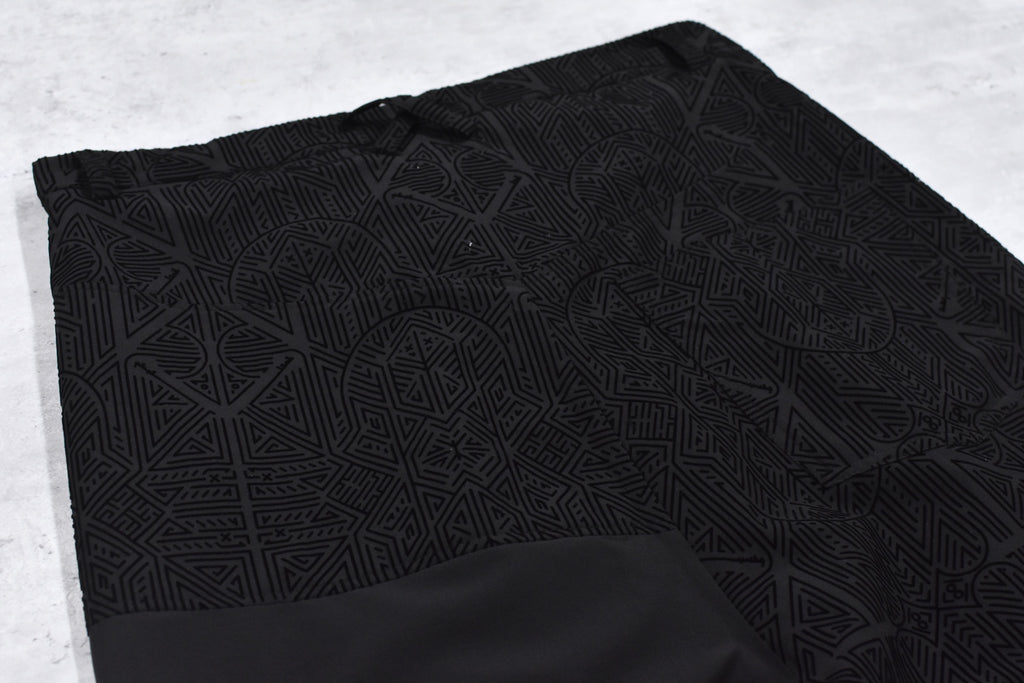 STOF / Stone Yard Floc Wide Pants - BLACK