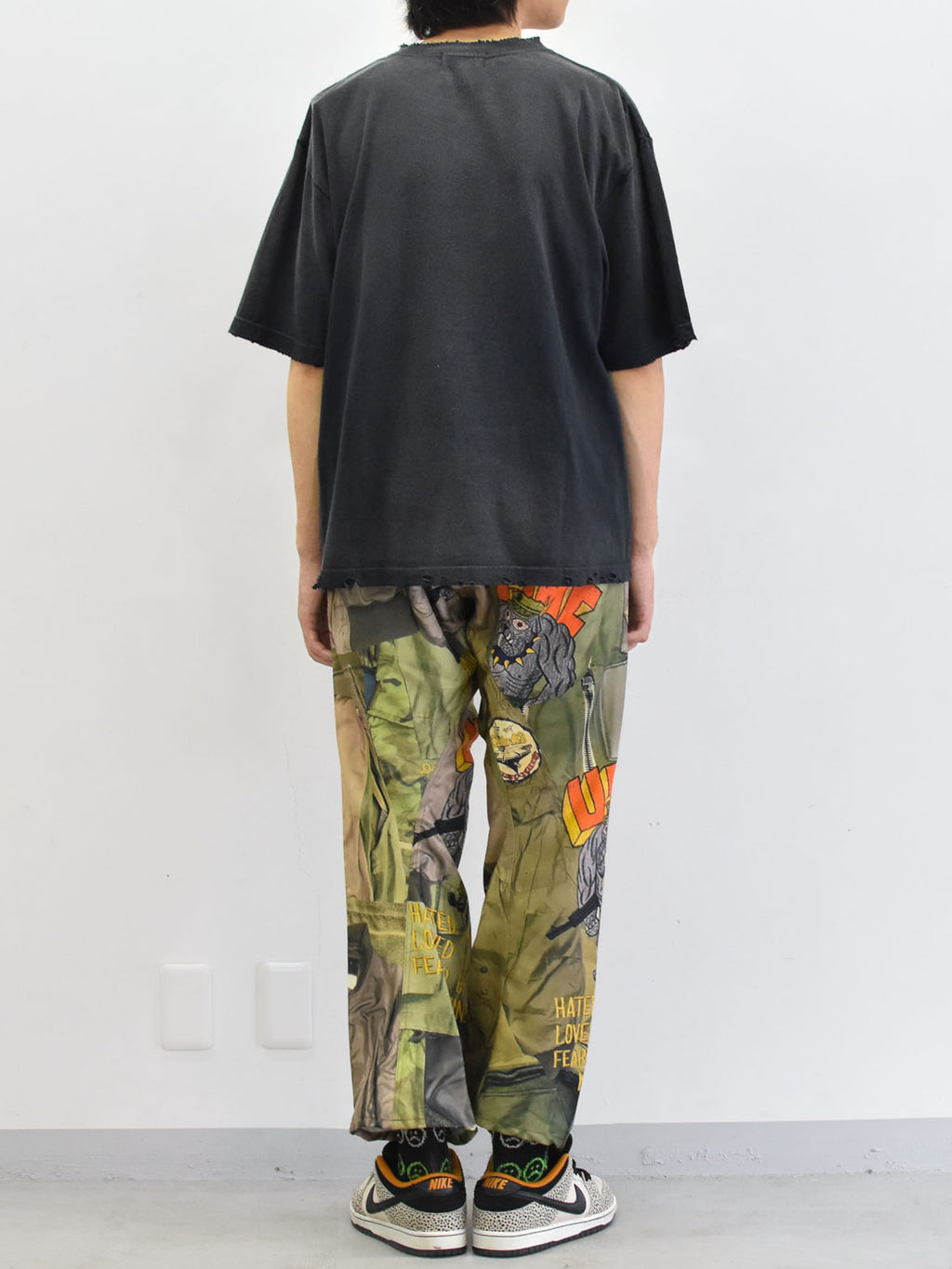 BODYSONG. /  3D CUT TROUSERS TROMPE L'OEIL JUV - KHAKI