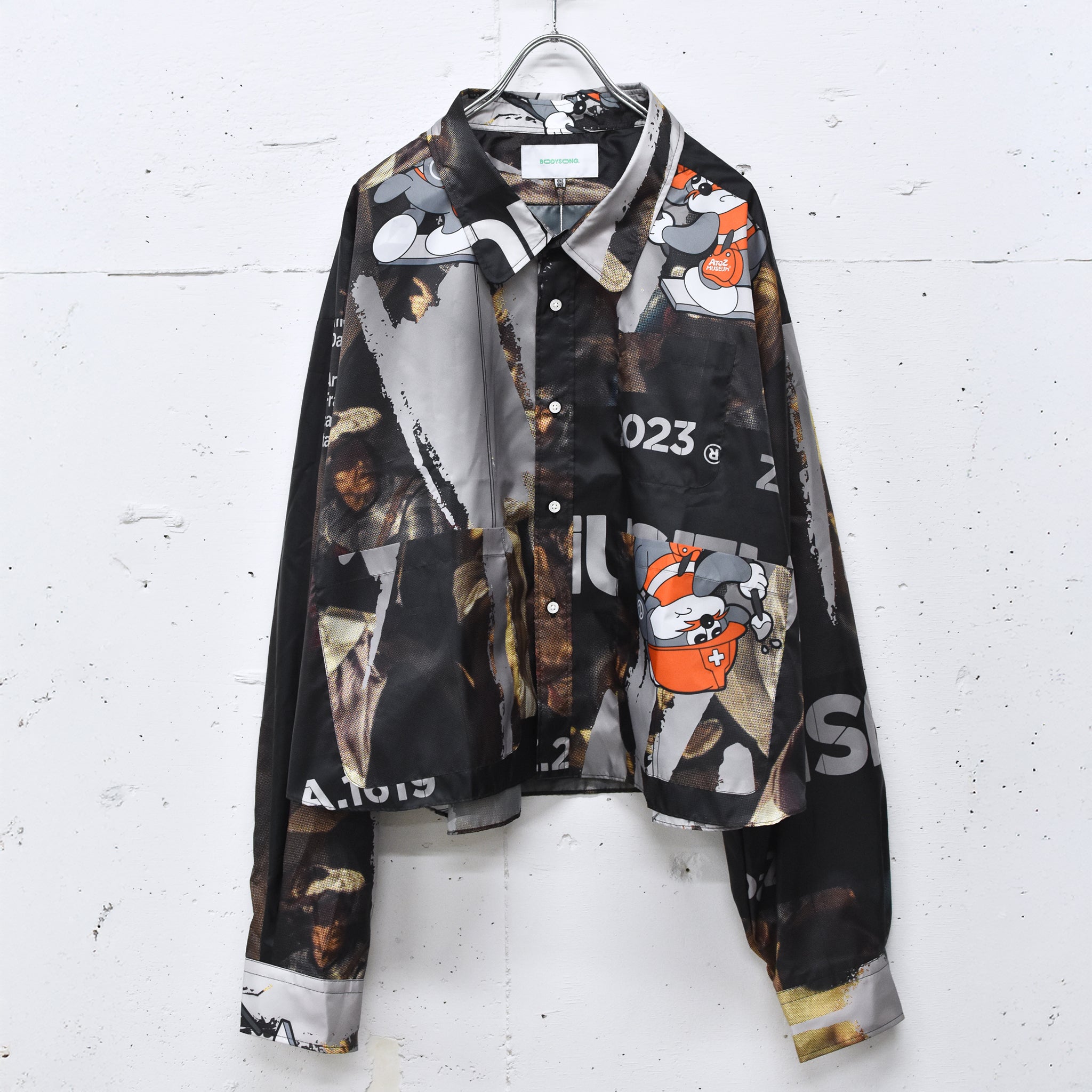 BODYSONG. / FAMOUS PAINTING SHIRTS/ATOZ - BLACK