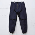 BODYSONG. / SPEEDING MOTORCYCLE DENIM TROUSERS - BLACK