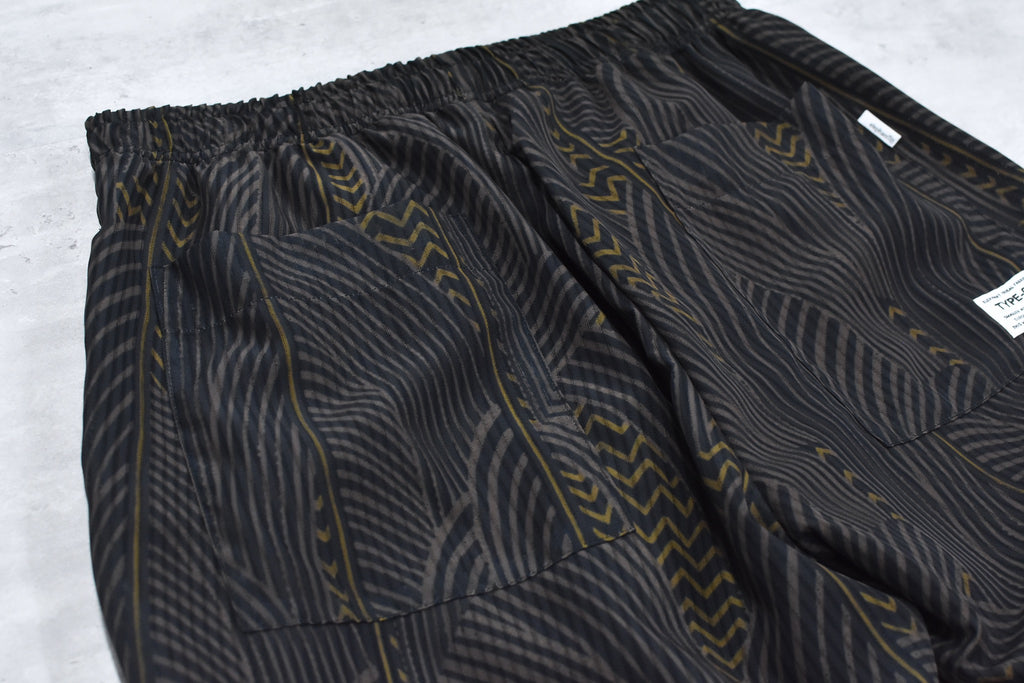 elephant TRIBAL fabrics / NO A/C PT - BLACK