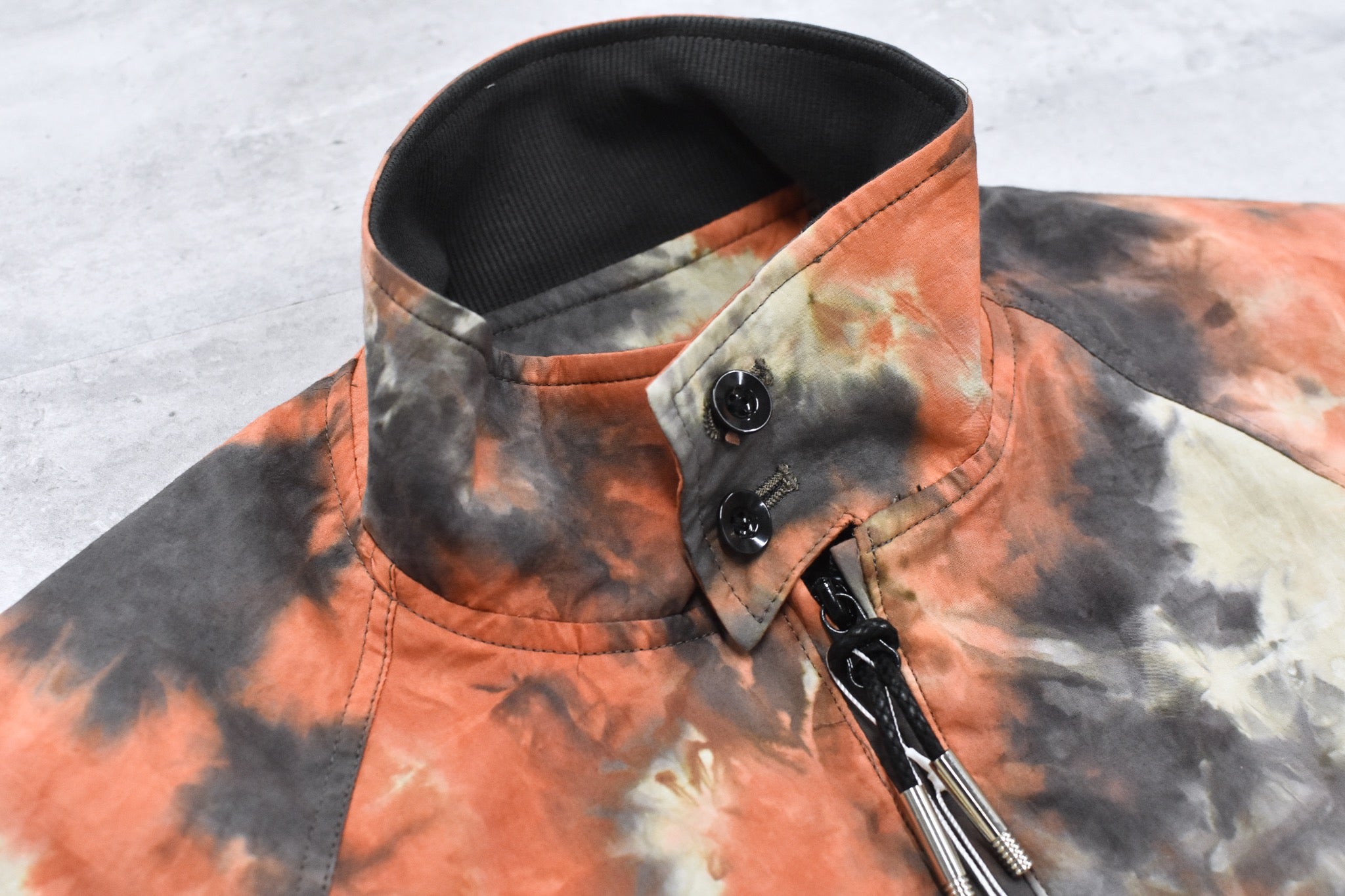 elephant TRIBAL fabrics / Tie-Dye Warming-up Blouson - ORANGE