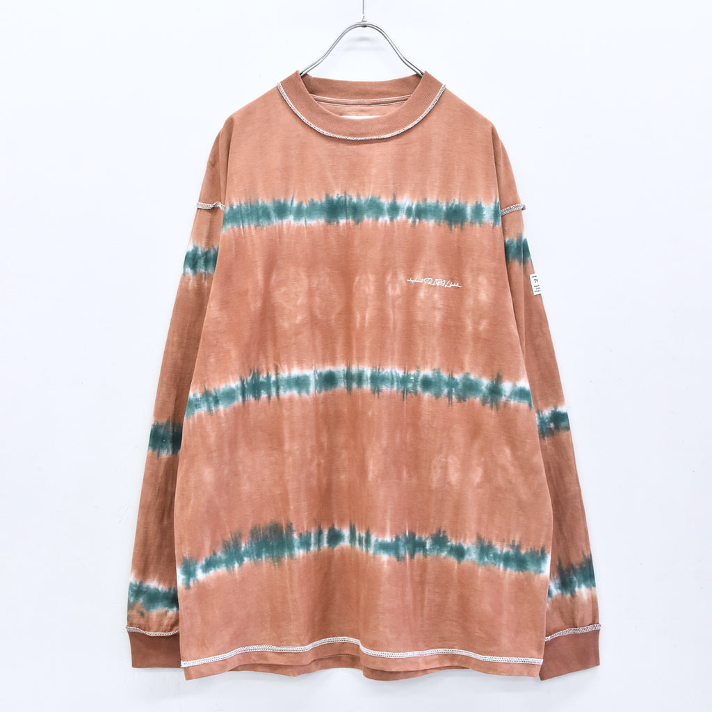 elephant TRIBAL fabrics / Tie-Dye Border LT - ORANGE