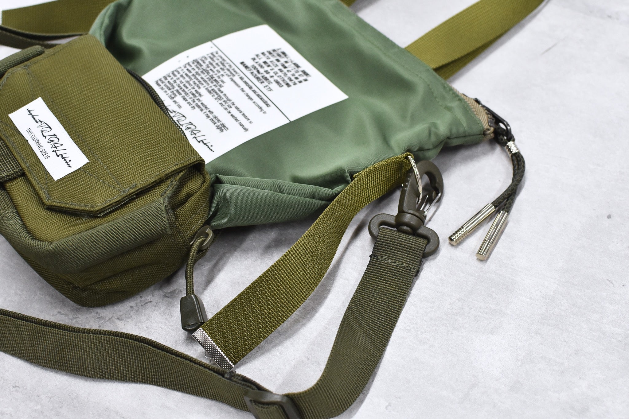 elephant TRIBAL fabrics / Back in the Pouch - KHAKI