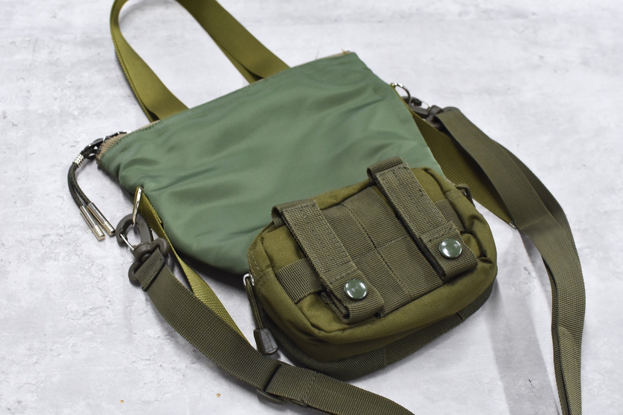 elephant TRIBAL fabrics / Back in the Pouch - KHAKI