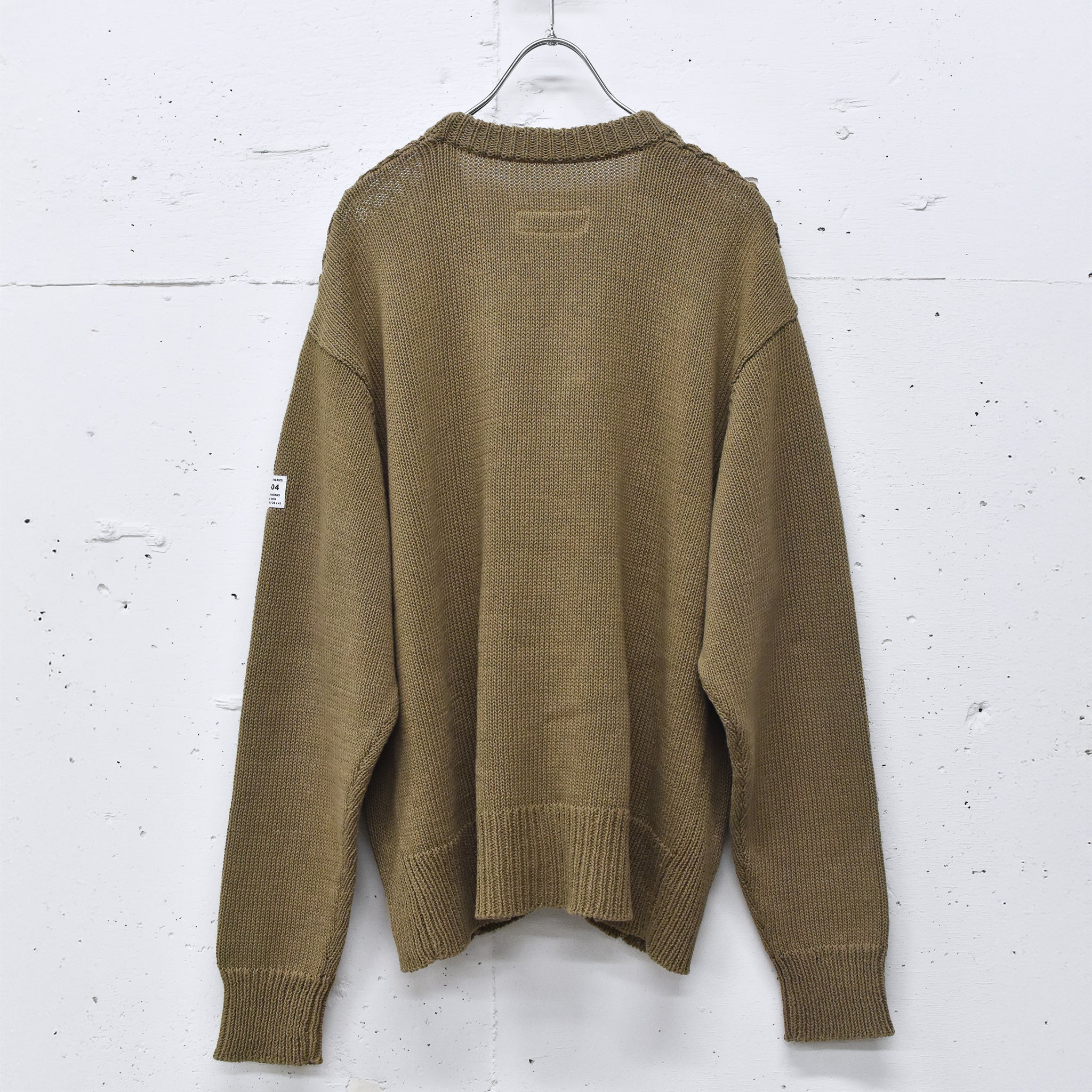 elephant TRIBAL fabrics / Flower Crochet Cardigan - BEIGE