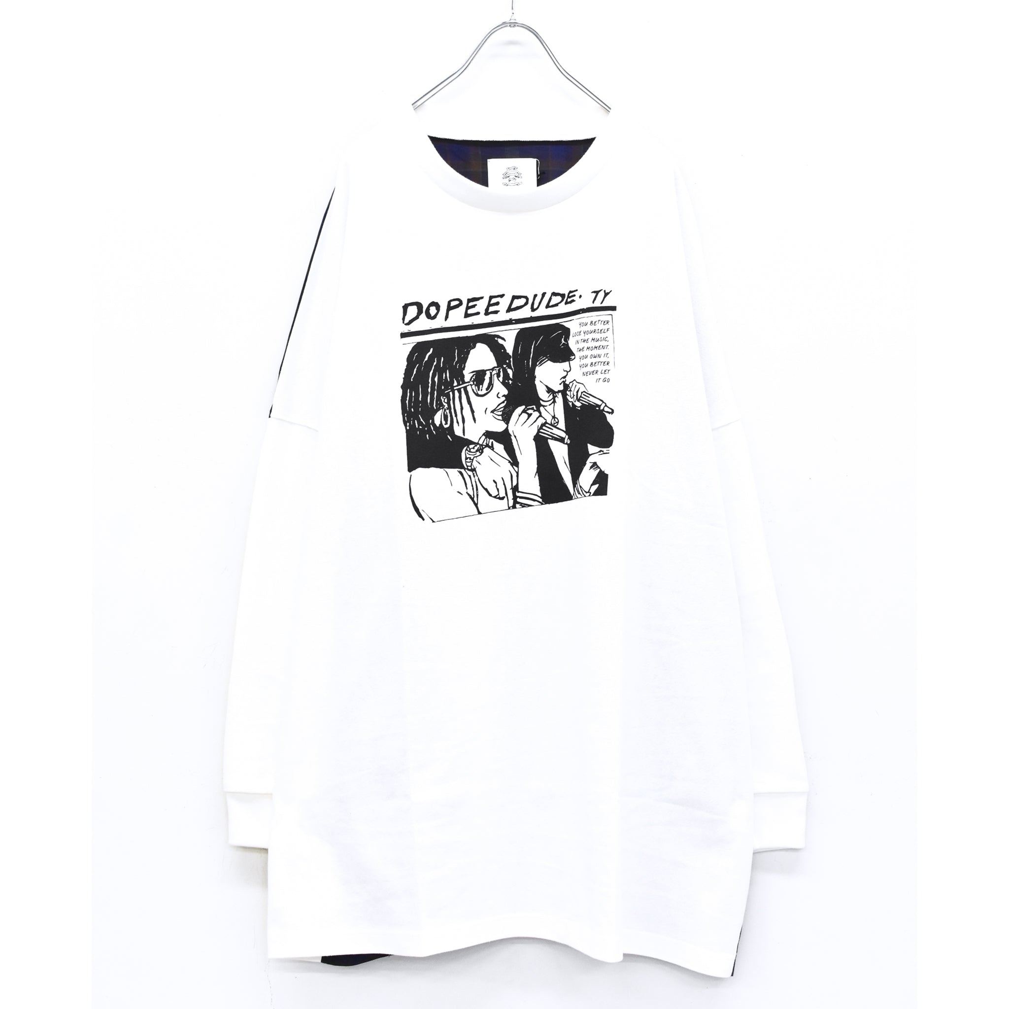 STOF / DOPEE DUDE L/S Tee - WHITE
