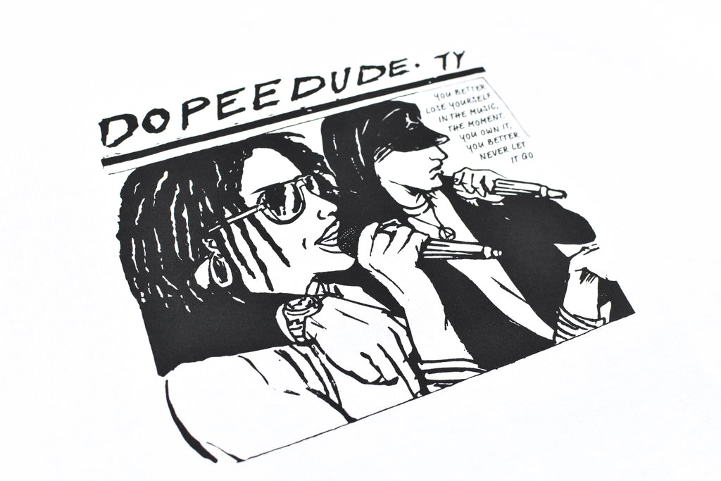 STOF / DOPEE DUDE L/S Tee - WHITE