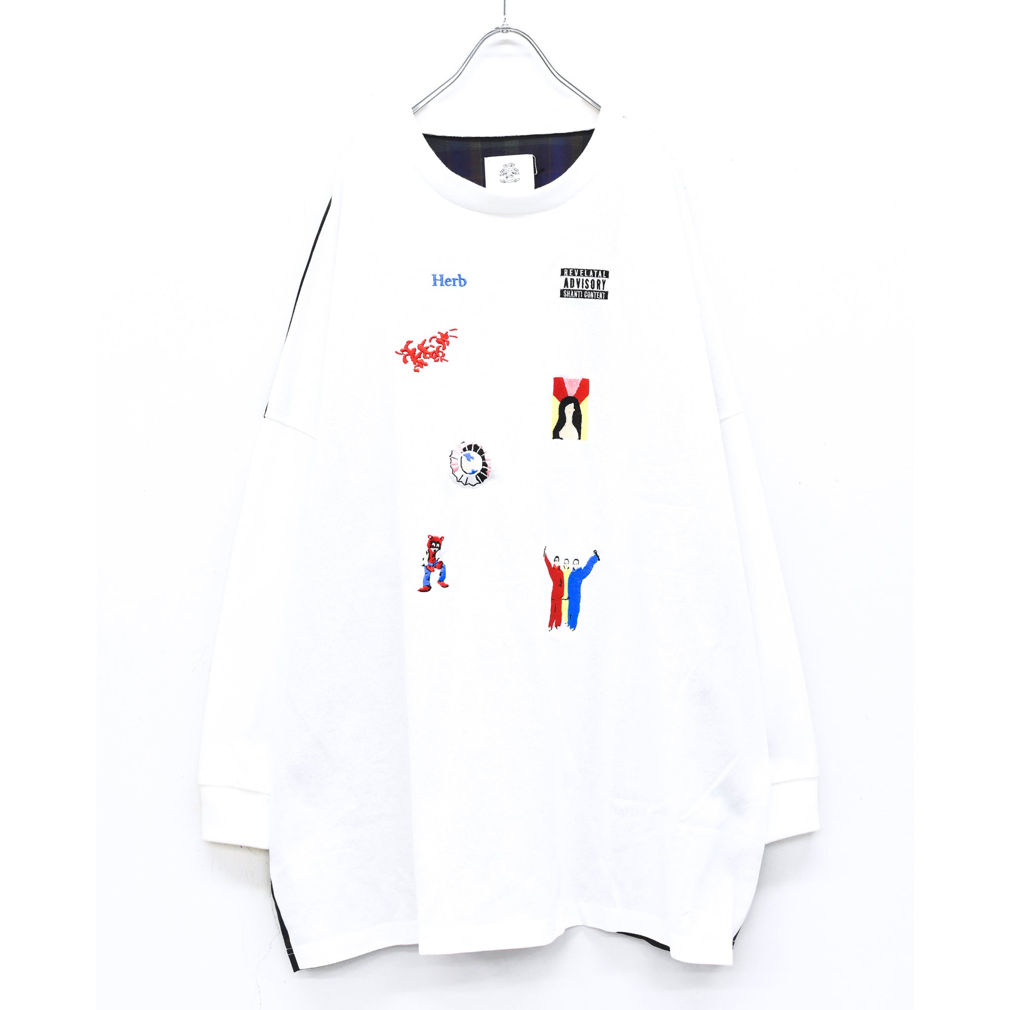 STOF / Edition Embroi L/S Tee - WHITE