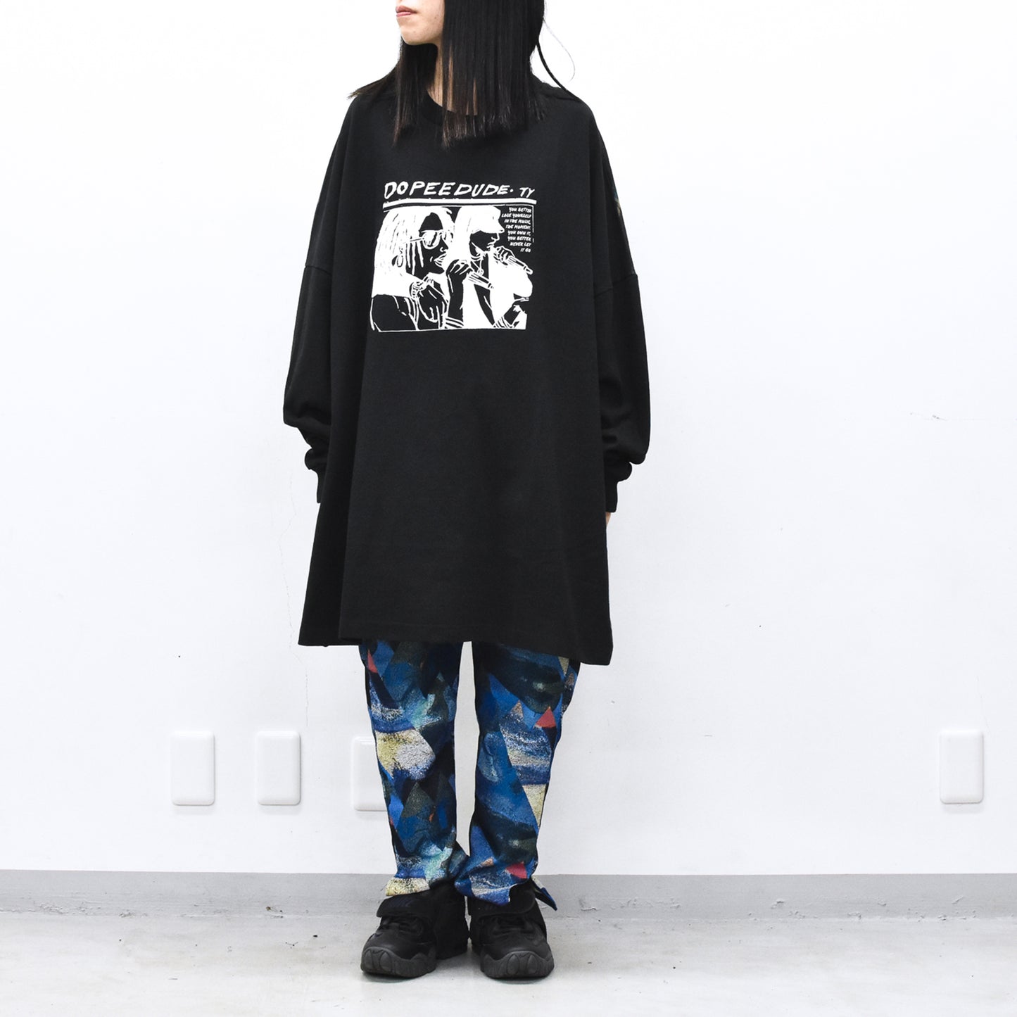 STOF / DOPEE DUDE L/S Tee - BLACK