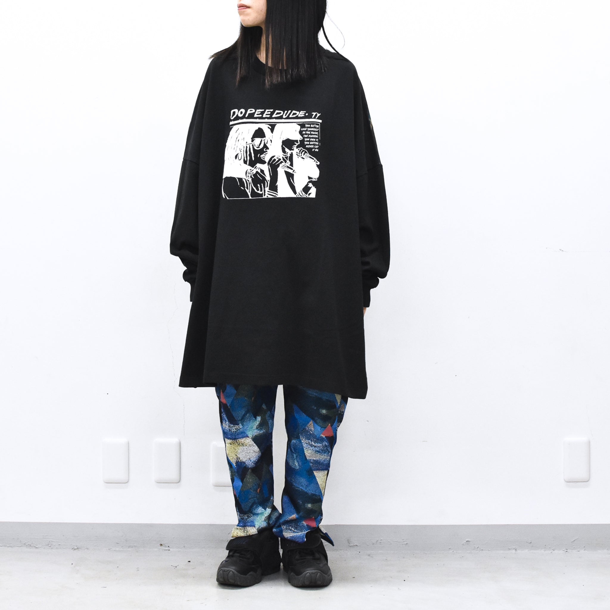 STOF / DOPEE DUDE L/S Tee - BLACK
