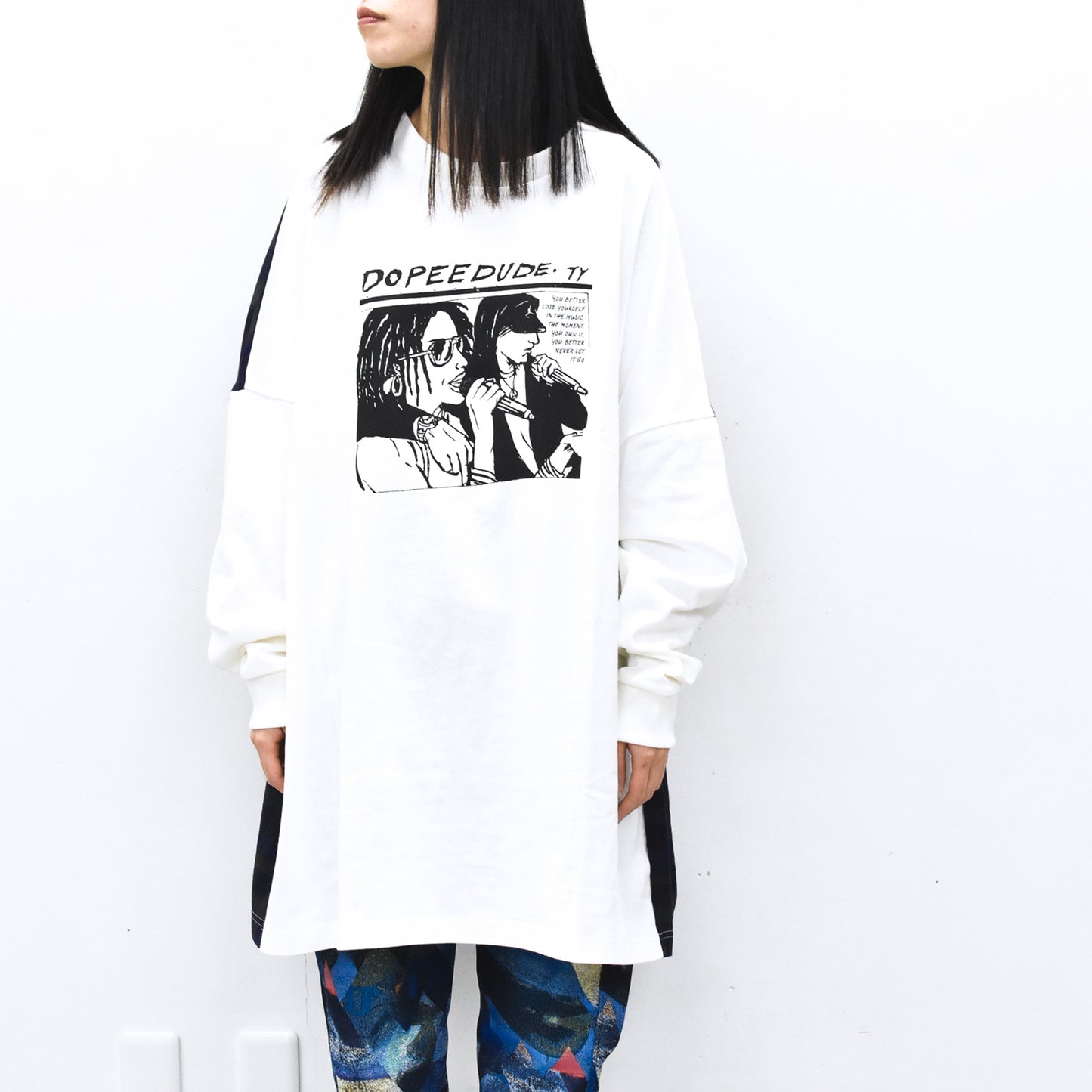 STOF / DOPEE DUDE L/S Tee - WHITE
