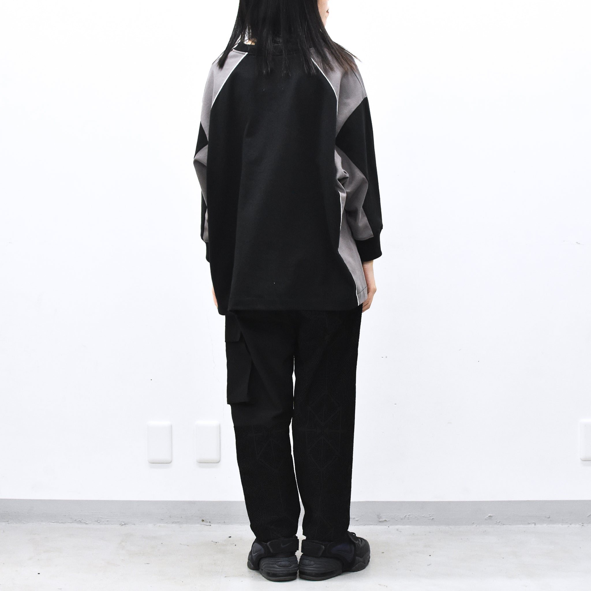 STOF / Stone Yard Floc Wide Pants - BLACK