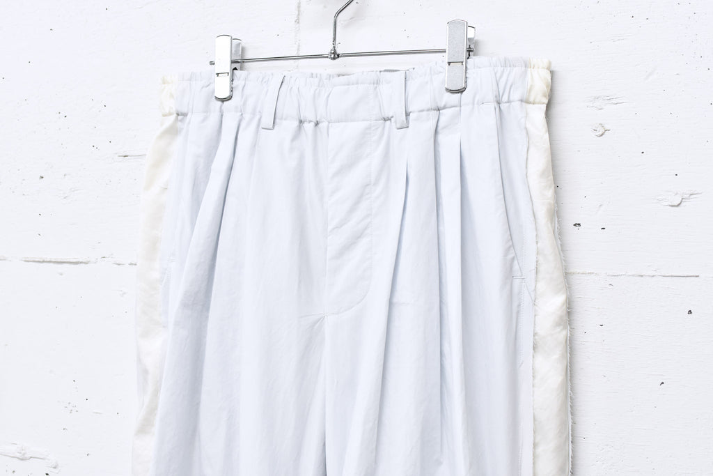 THE JEAN PIERRE / 3Tuck Easy Trouser - STONE WHT