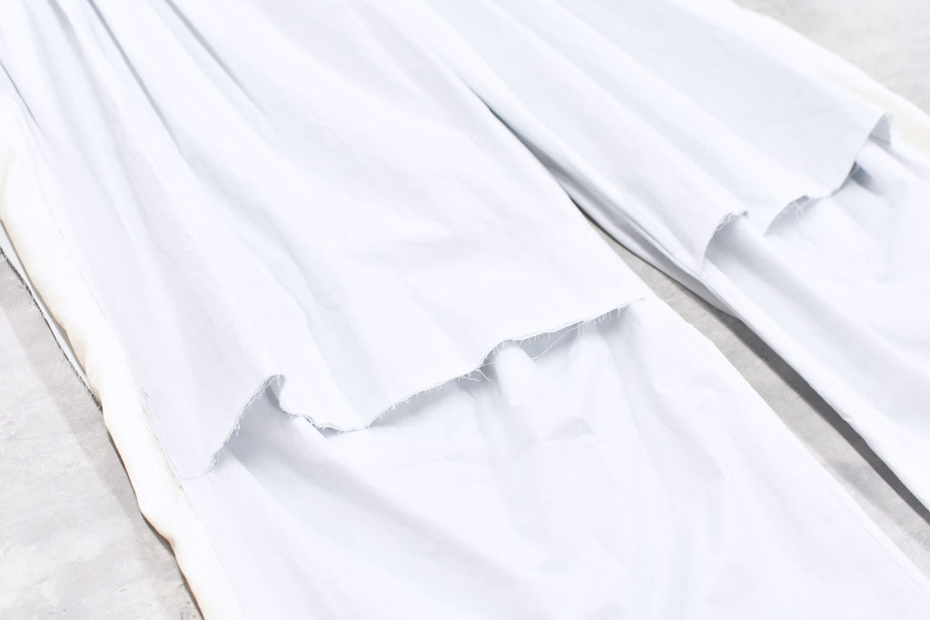 THE JEAN PIERRE / 3Tuck Easy Trouser - STONE WHT