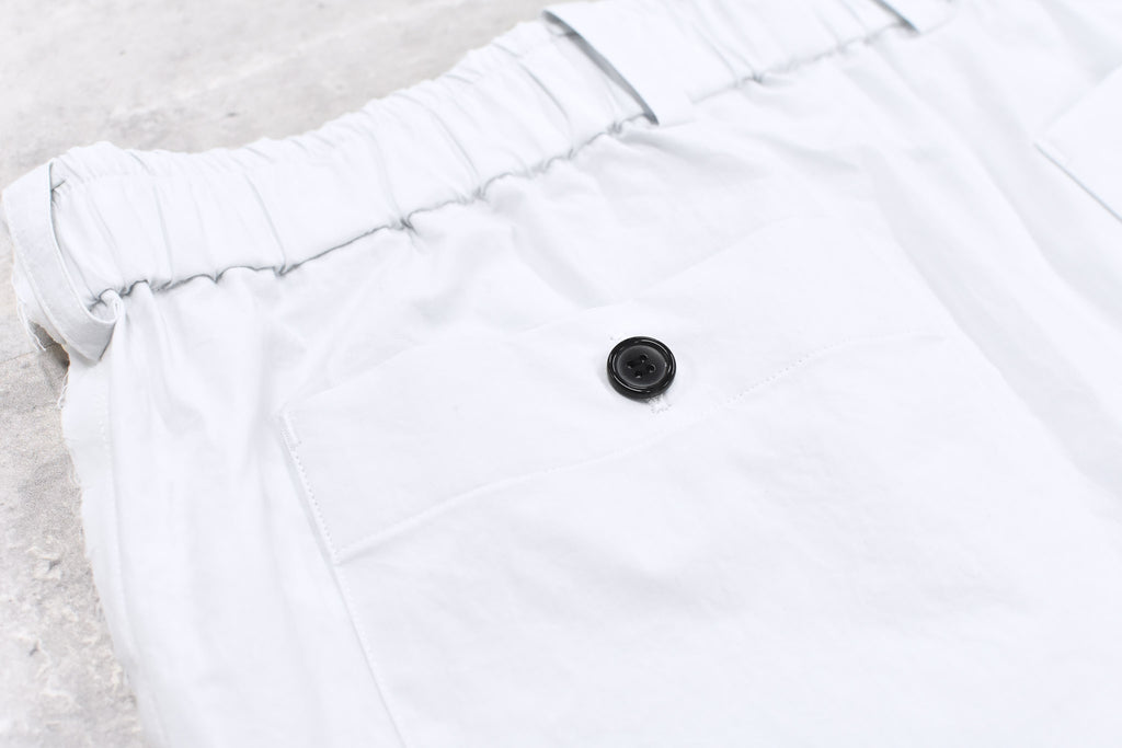 THE JEAN PIERRE / 3Tuck Easy Trouser - STONE WHT