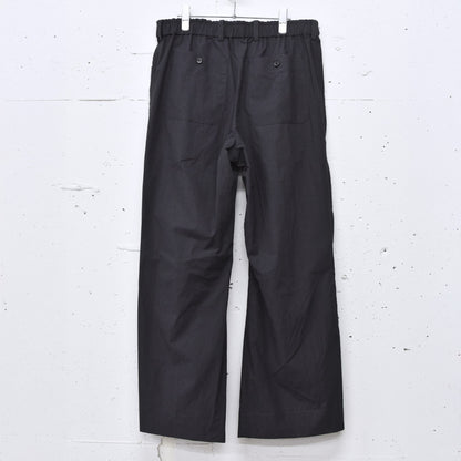 THE JEAN PIERRE / 3Tuck Easy Trouser - FADE BLK