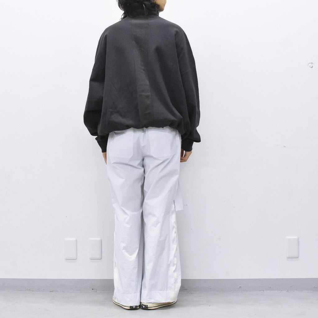THE JEAN PIERRE / 3Tuck Easy Trouser - STONE WHT