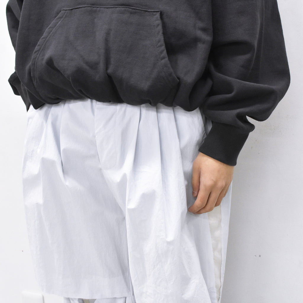 THE JEAN PIERRE / 3Tuck Easy Trouser - STONE WHT