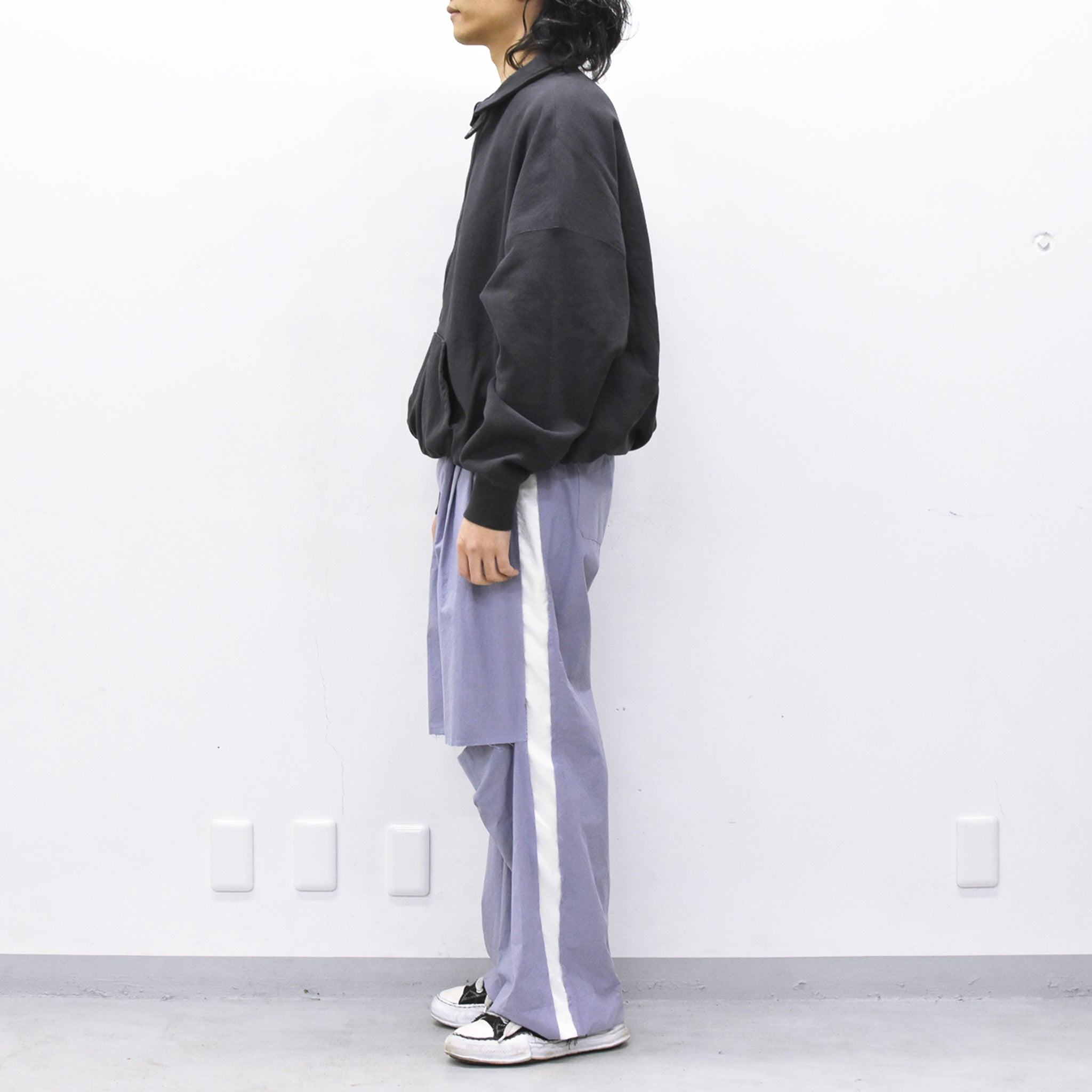 THE JEAN PIERRE / 3Tuck Easy Trouser - GREY